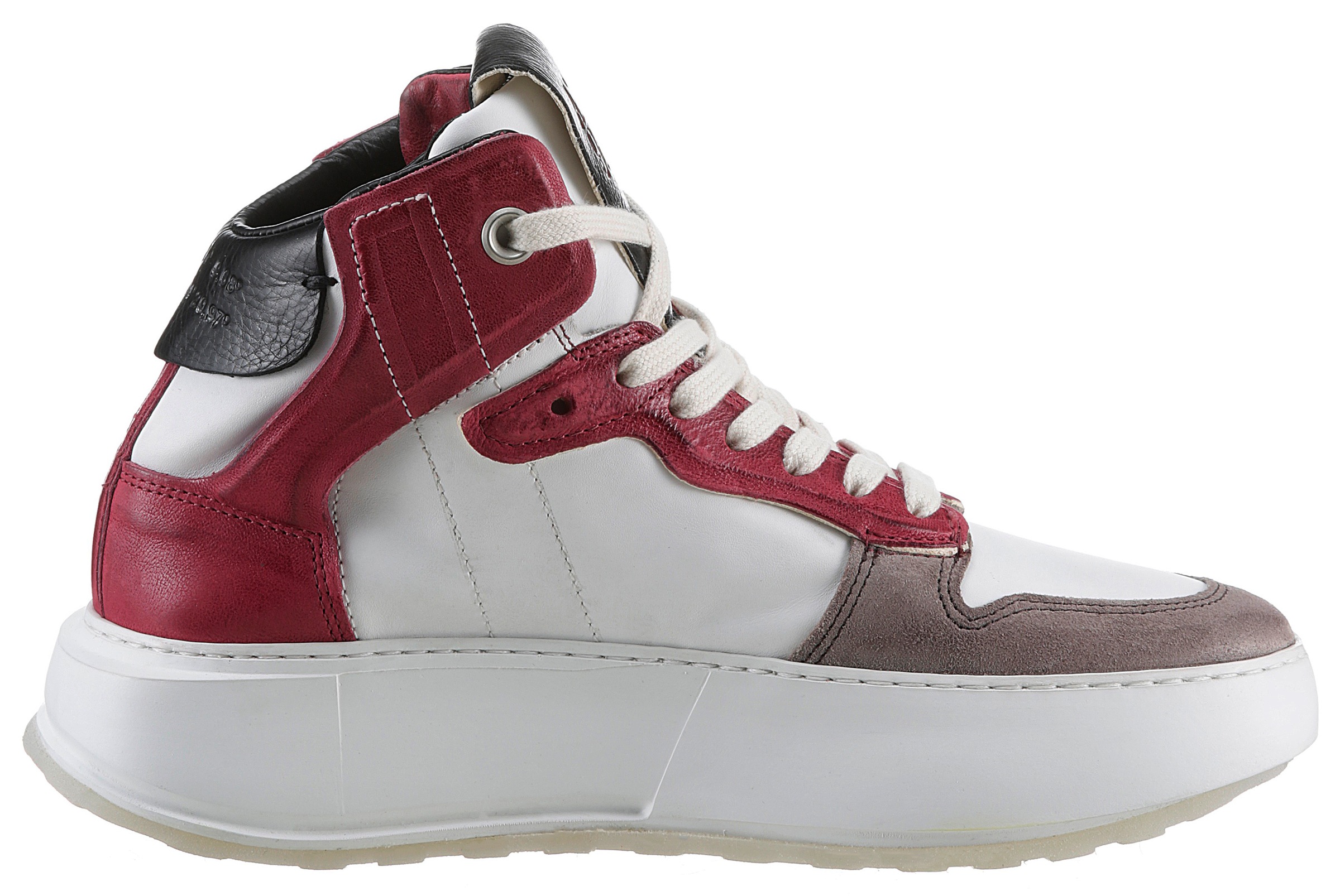 A.S.98 Plateausneaker »Hilfi«, Schnürschuh, High Top-Sneaker, Chunky Boot mit Kontrastbesätzen