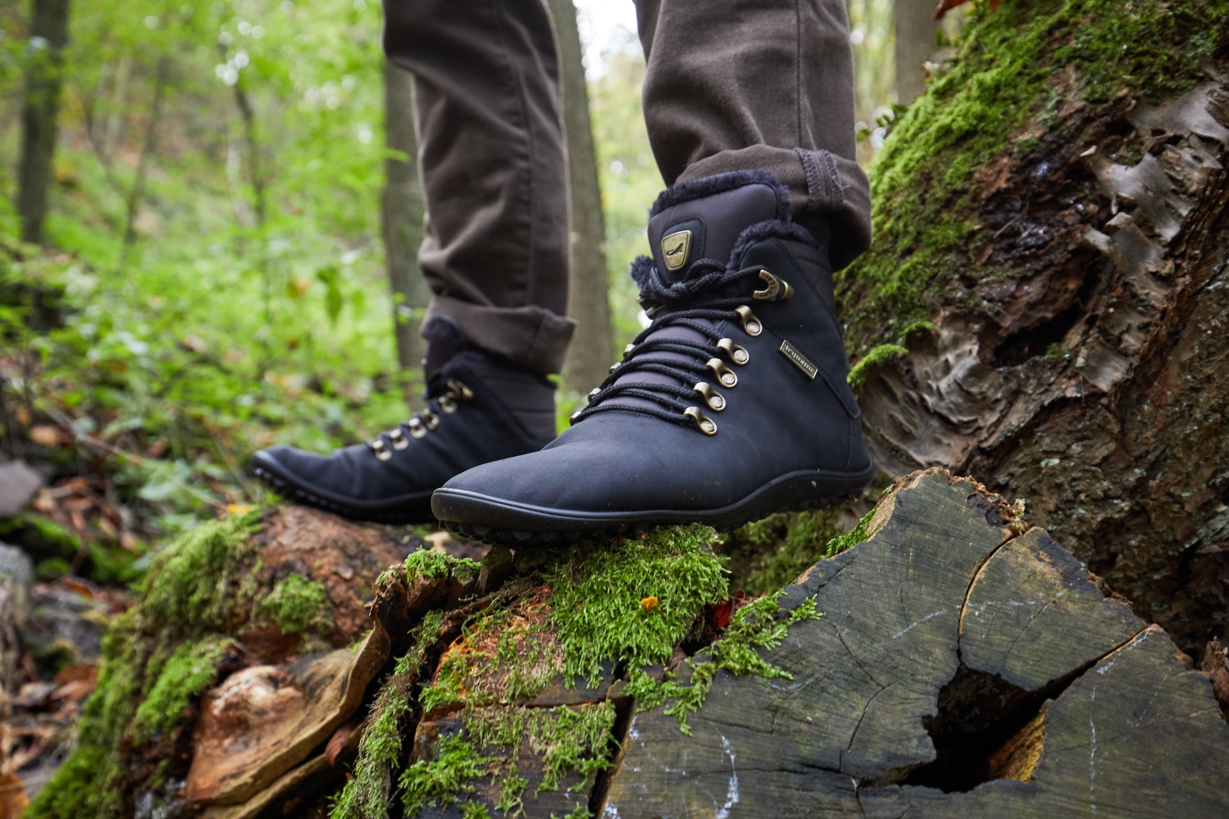 Leguano Barfussschuh »HUSKY«, Bequemschuh, Komfortschuh, Flats, Schnürboots, einzigartig flexibel