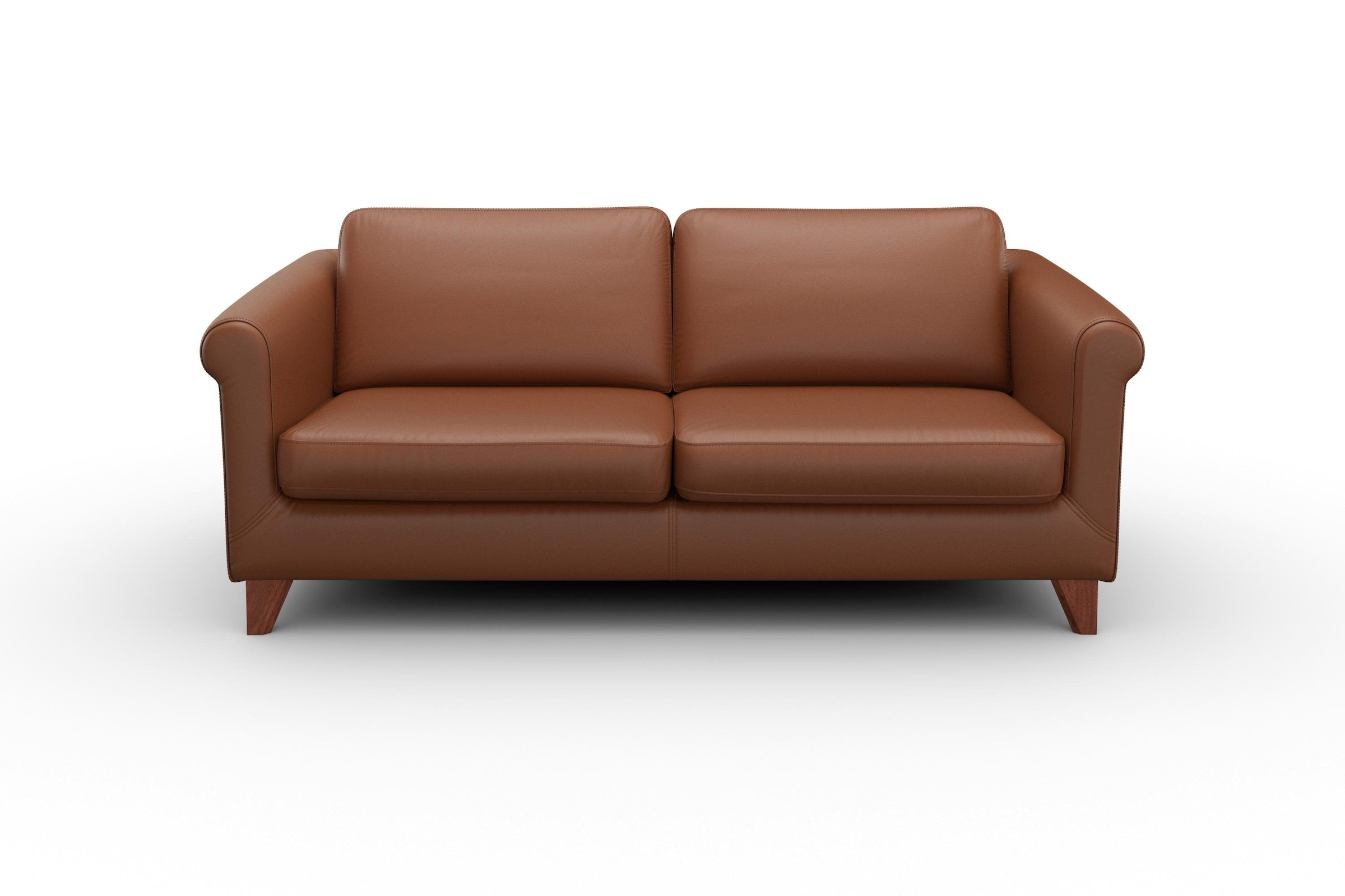 machalke® 2,5-Sitzer »amadeo«, Ledersofa mit geschwungenen Armlehnen, Breite 180 cm