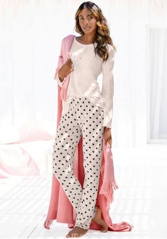 Vivance Dreams Pyjama, (2 tlg., 1 Stück), mit femininem Druckmuster kaufen