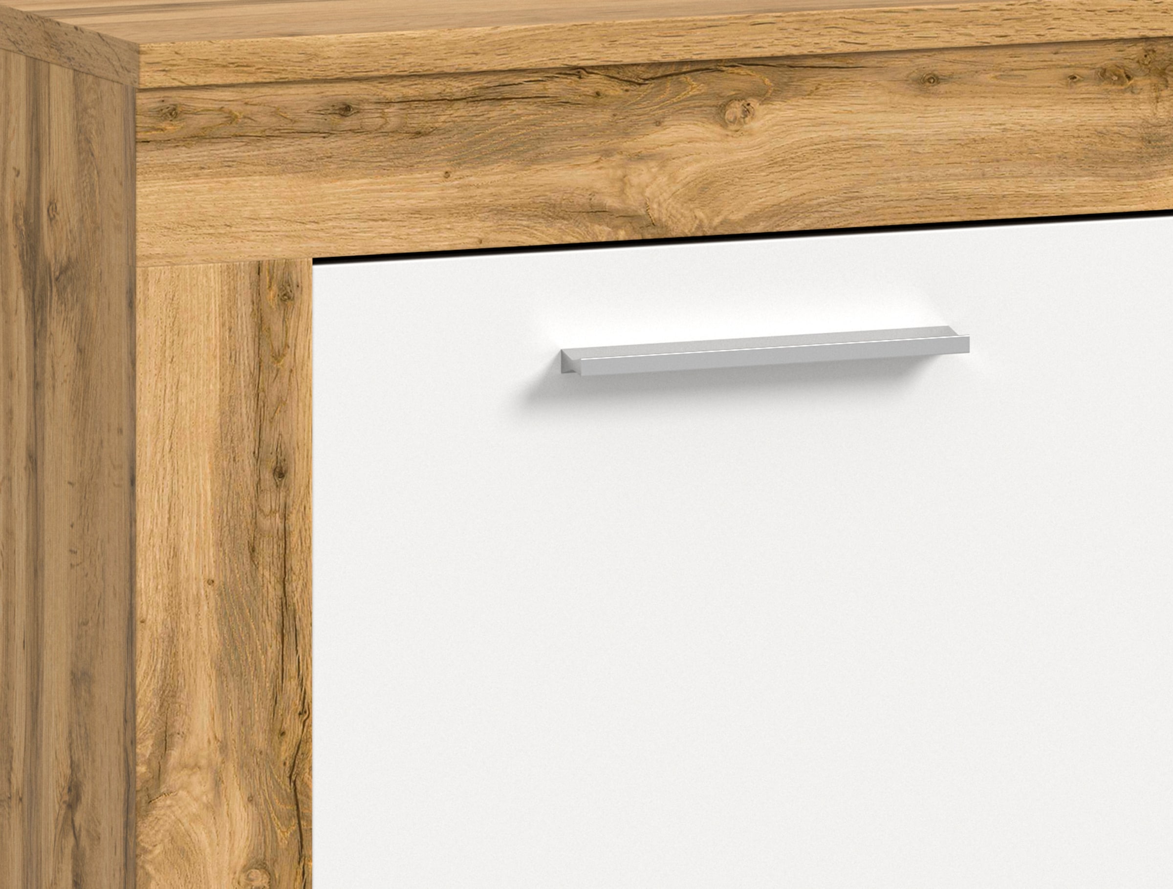 INOSIGN Lowboard »Aosta, Breite 160 cm, in verschiedenen Farbausführungen«, mit 2 Klappen und 2 offenen Fächern, TV-Board, Mediaboard, TV-Möbel