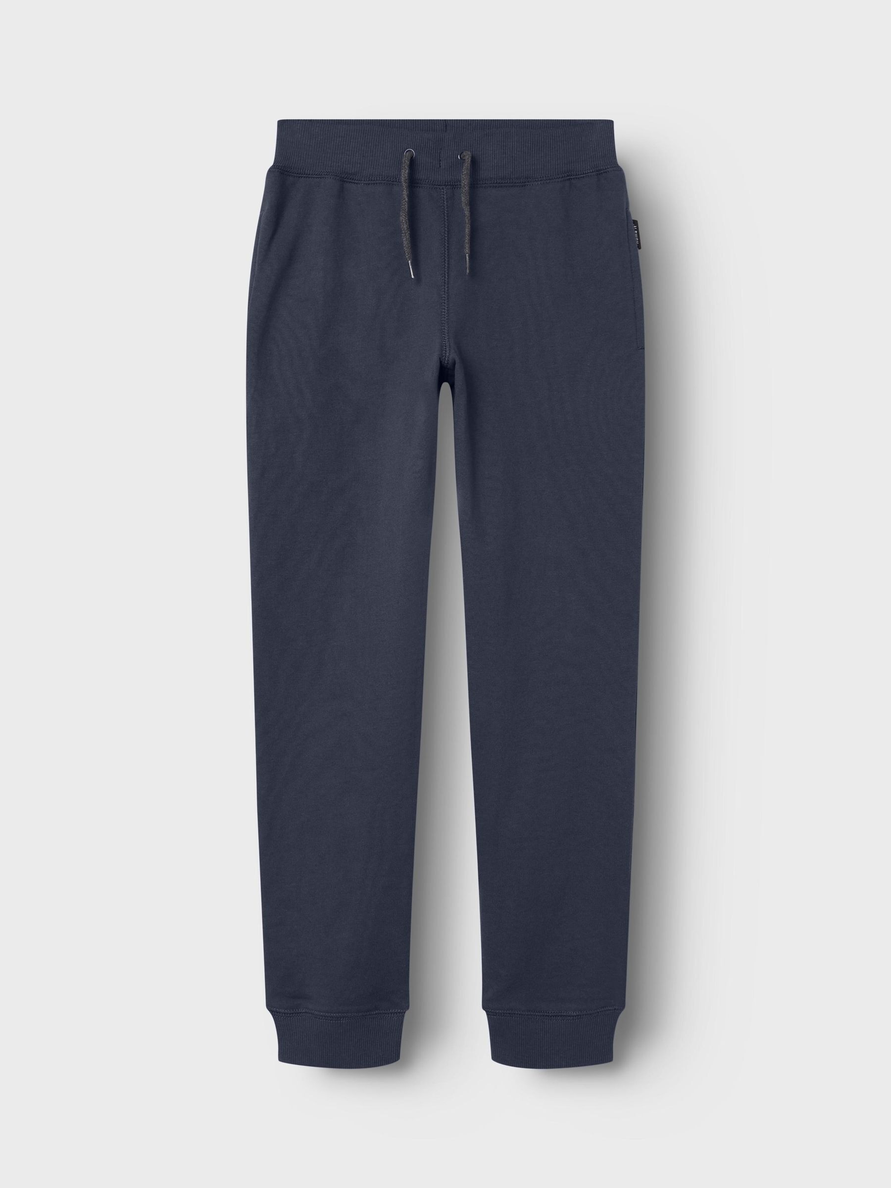 Name It Trainingshose »NKMSWEAT für Jungen mit verstellbarem Bund und Kordelzug«, unifarben, casual, regular fit, Baumwollmix, Rundhals
