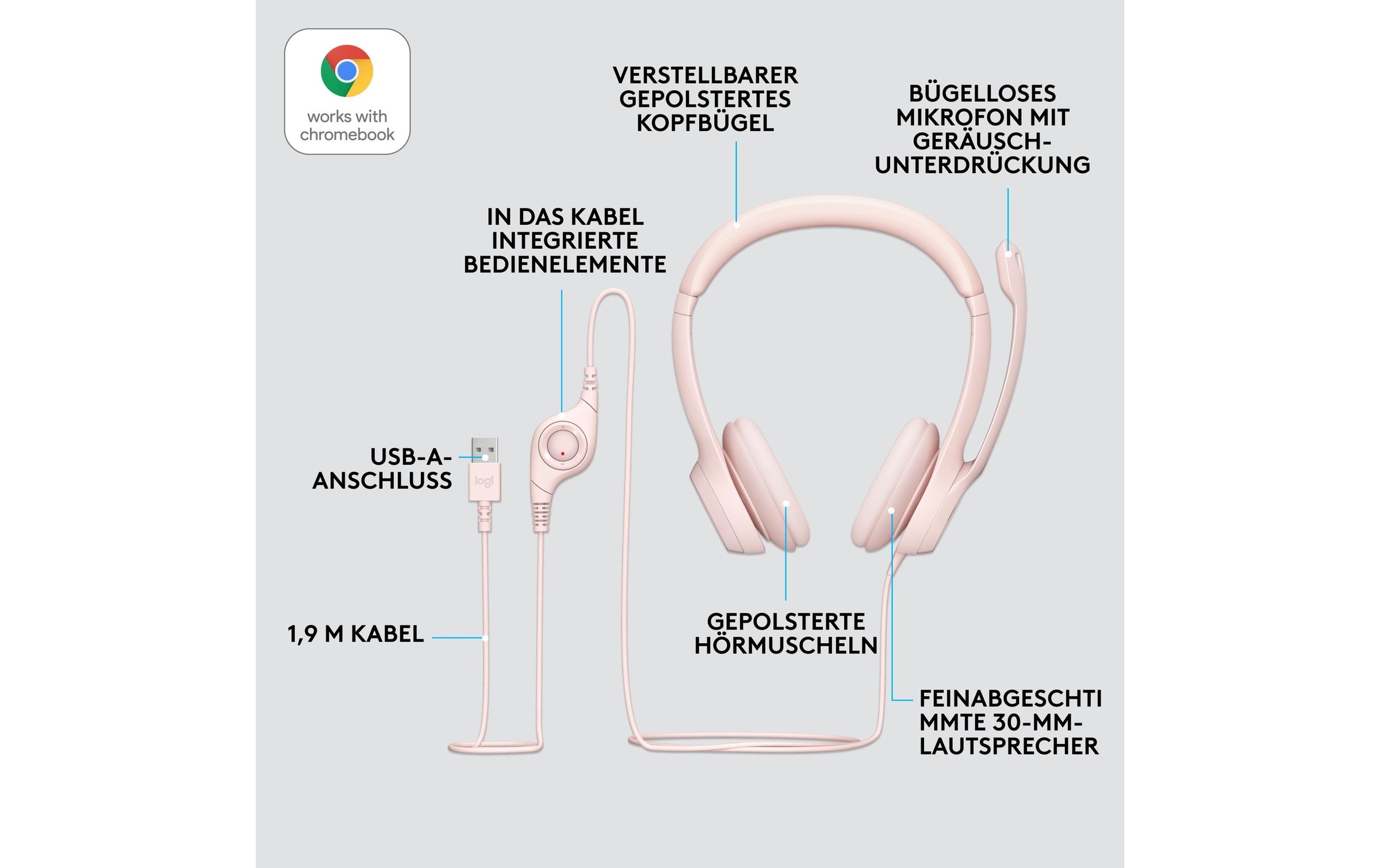 Logitech Headset »H390 USB Stereo«