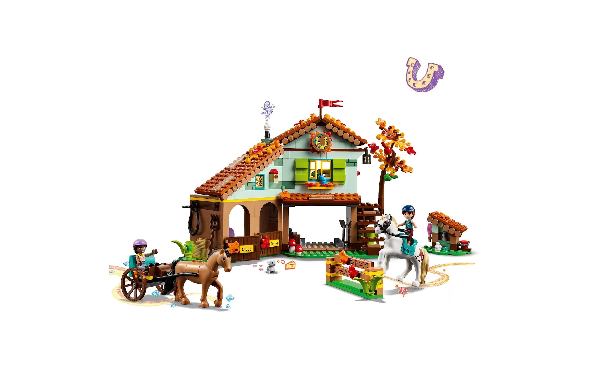 LEGO® Spielbausteine »Friends Autumns Reitstall 417«, (545 St.)