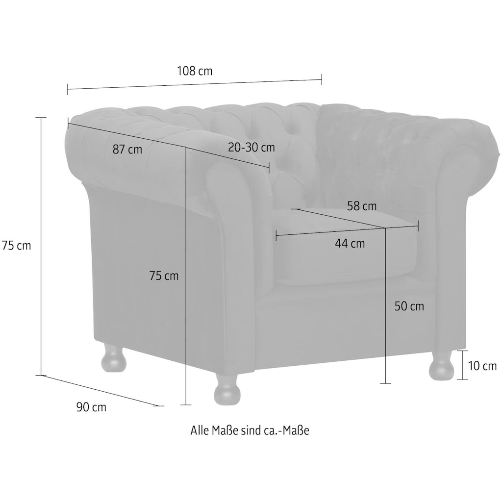 Home affaire Sessel »Chesterfield Home«
