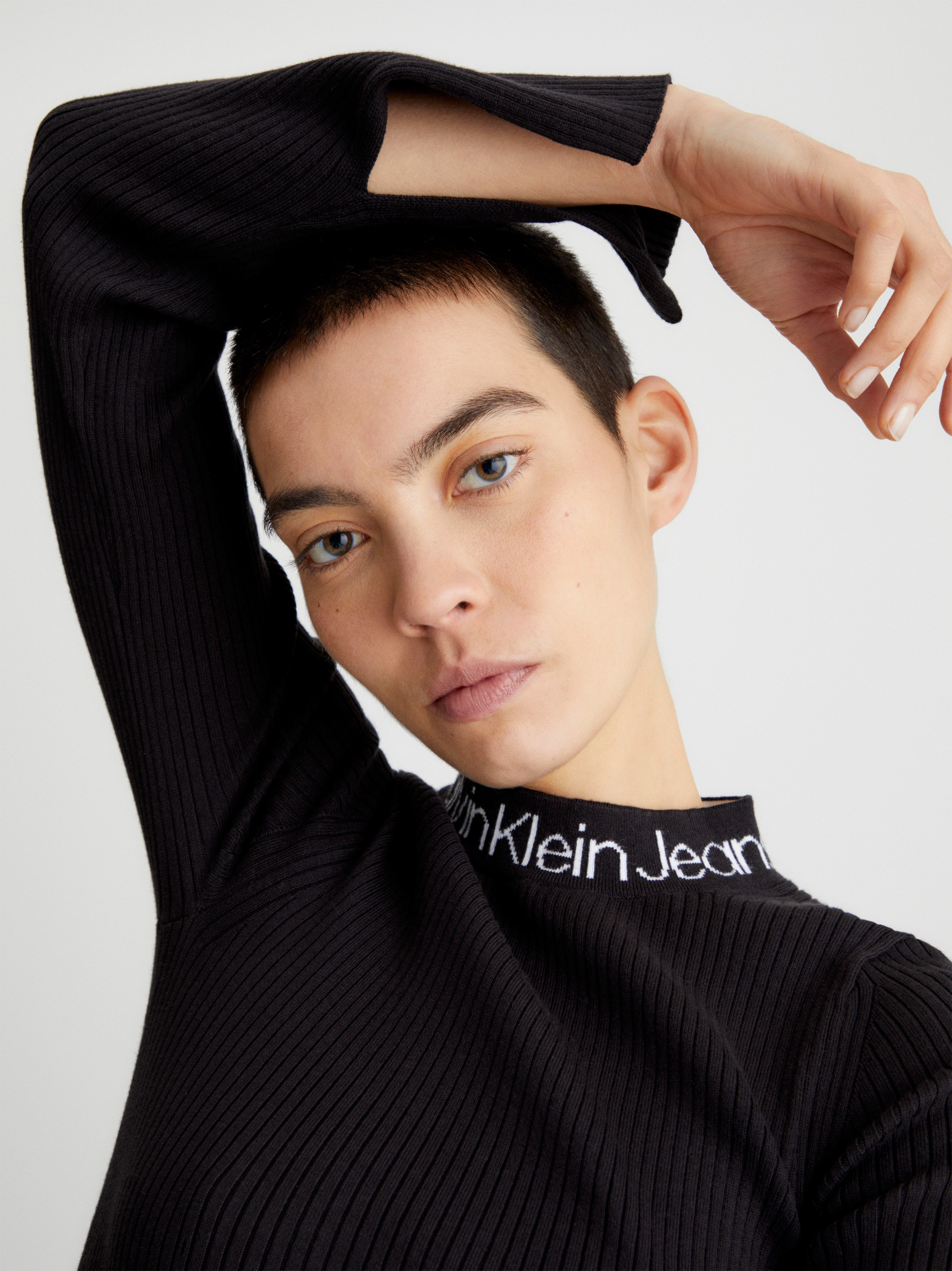 Calvin Klein Jeans | bestellen Sweatkleid Jelmoli-Versand DRESS« online SWEATER INTARSIA »LOGO