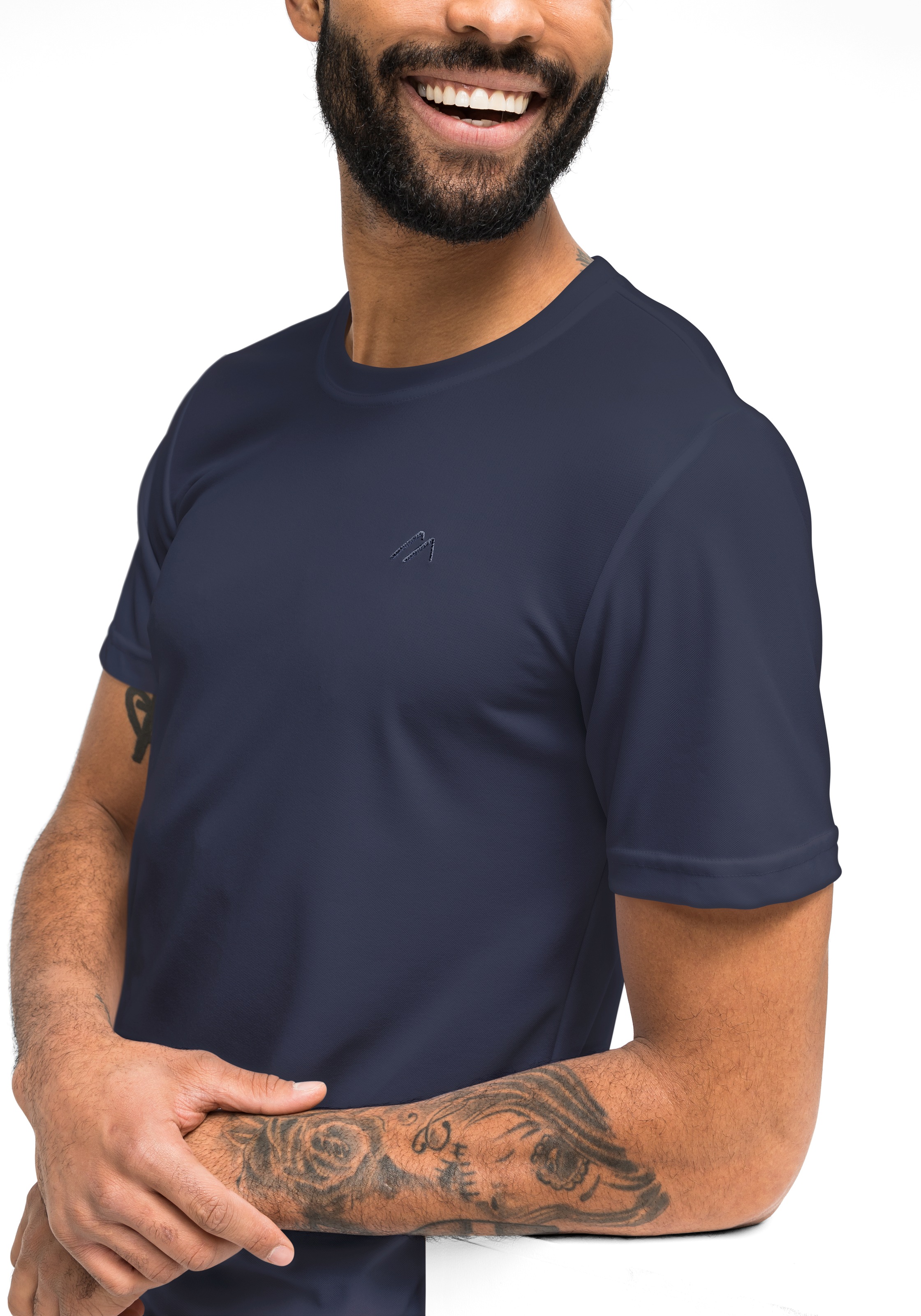 Maier Sports Funktionsshirt »Walter«, Herren T-Shirt, rundhals pique Outdoorshirt, schnelltrocknend