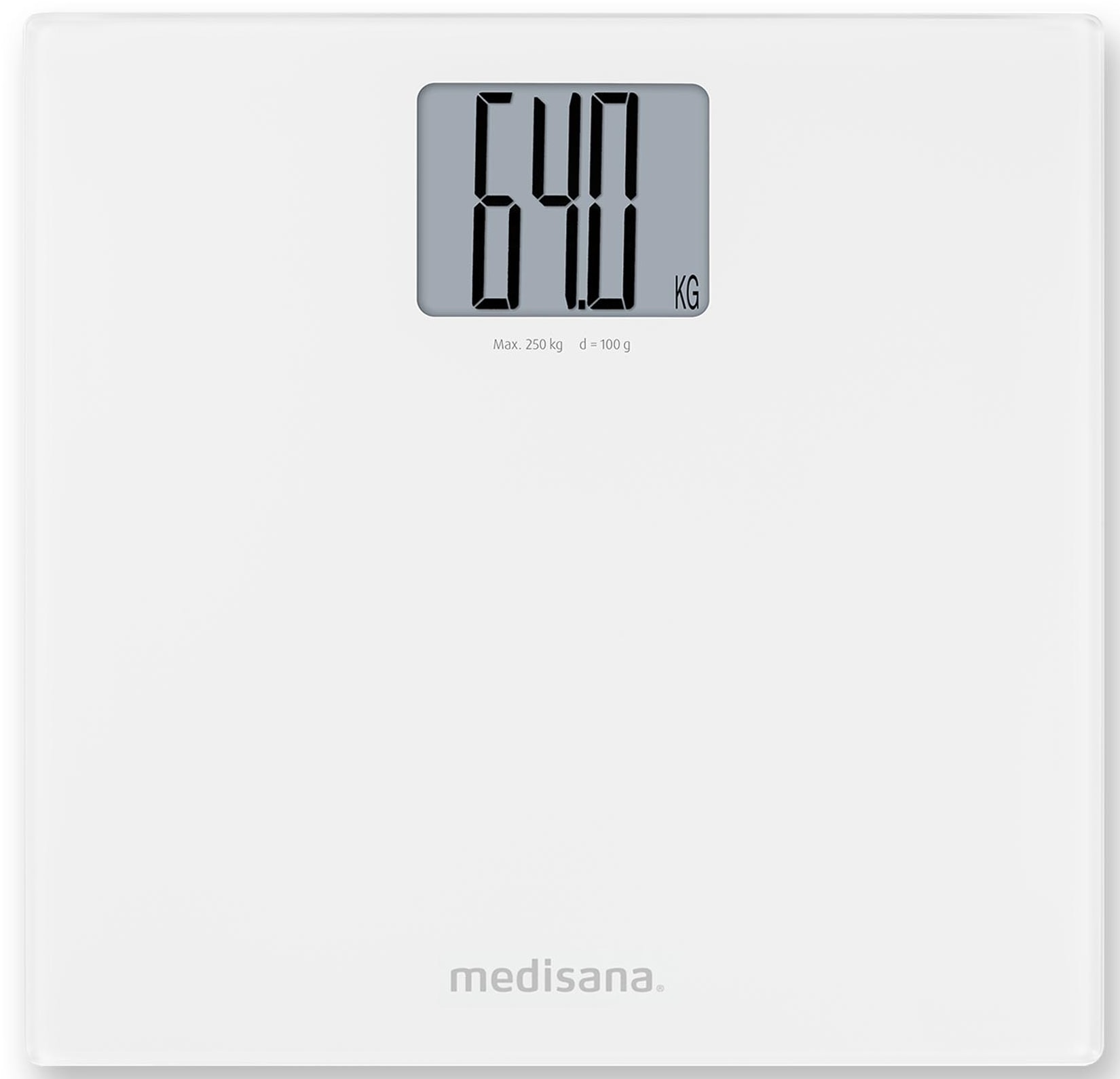 Medisana Personenwaage »PS 470 XL« Extra grosses LCD-Display mit grossen Ziffern, Tragkraft 250 kg