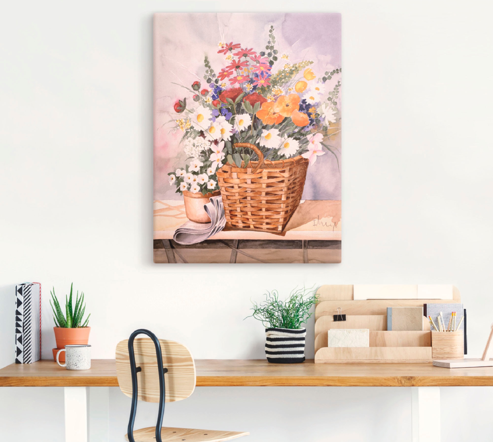 Artland Wandbild »Stillleben mit Kürbissen«, Blumen, (1 St.), als Leinwandbild, Poster in verschied. Grössen