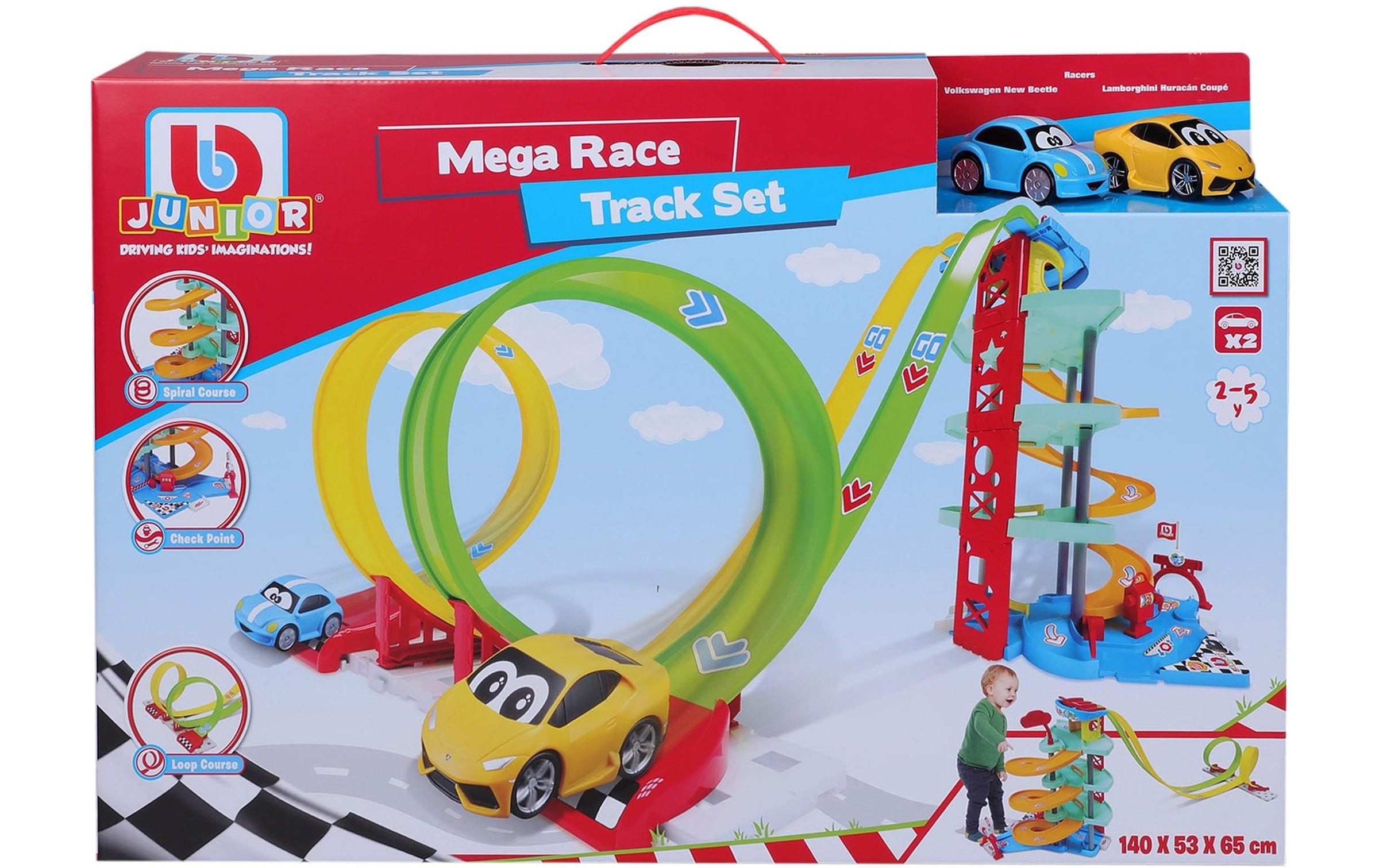 Autorennbahn »Mega Race Track Set Garage«