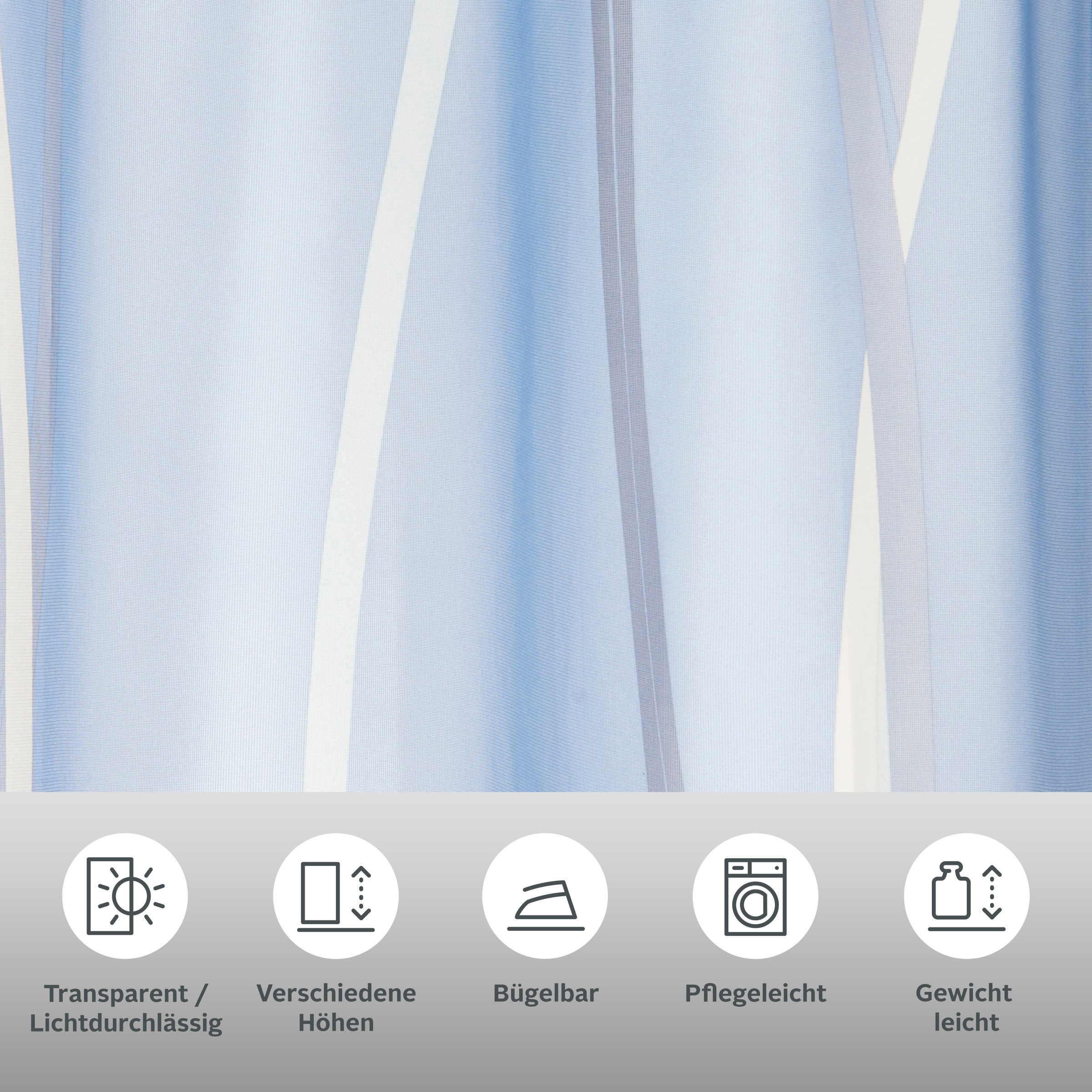 OTTO home Gardine "Dimona" Ösen 2 Stk. tlg. 2er-Set, transparent, Voile, Polyester