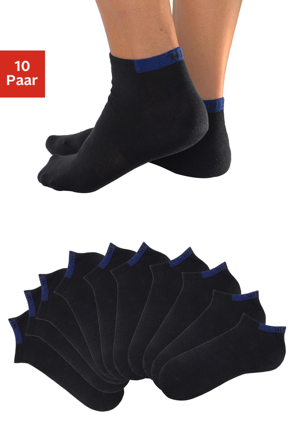 H.I.S Sneakersocken Packung, 10 Stk. tlg. mit verstärkten Belastungszonen