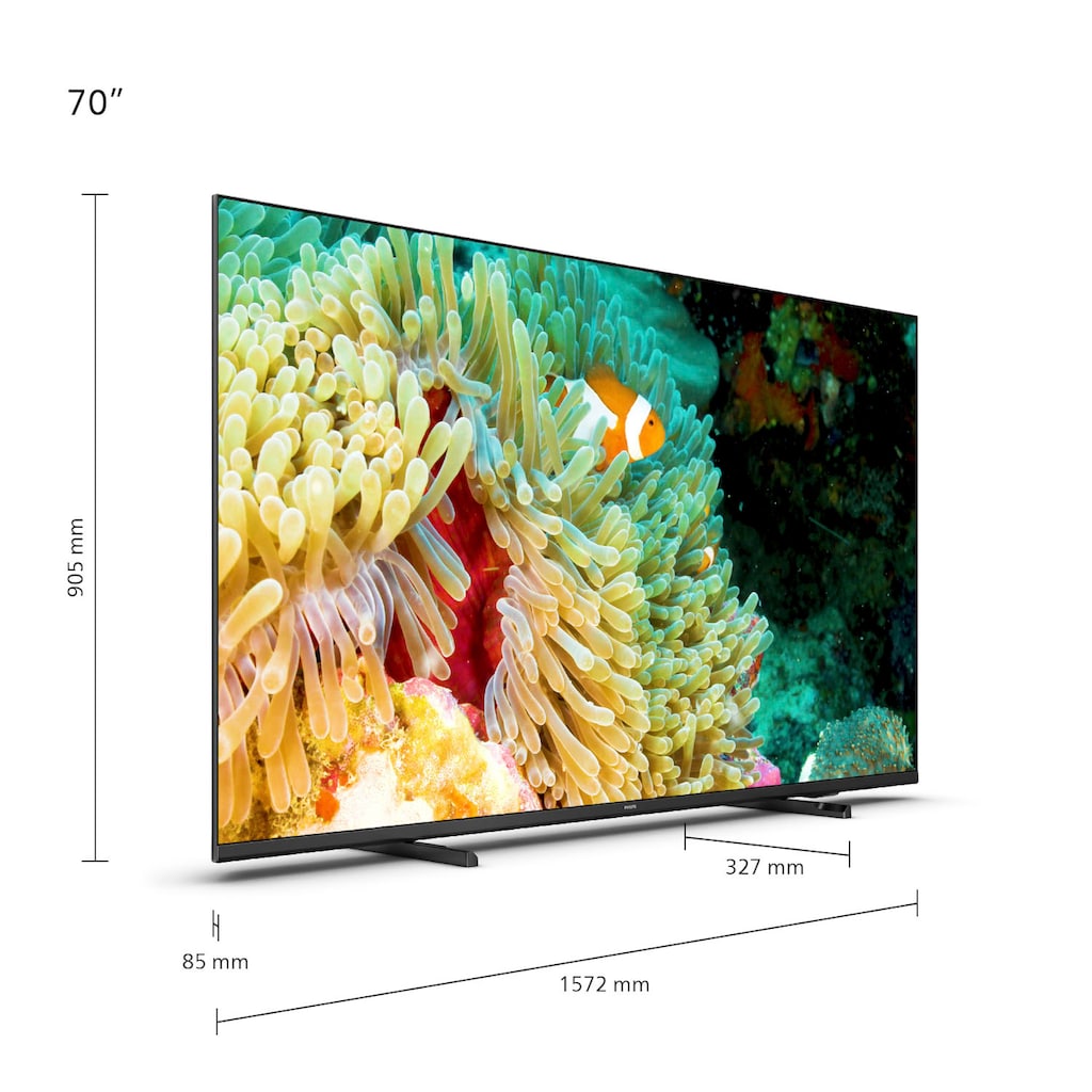 Philips LED-Fernseher »70PUS7607/12«, 177 cm/70 Zoll, 4K Ultra HD, Smart-TV