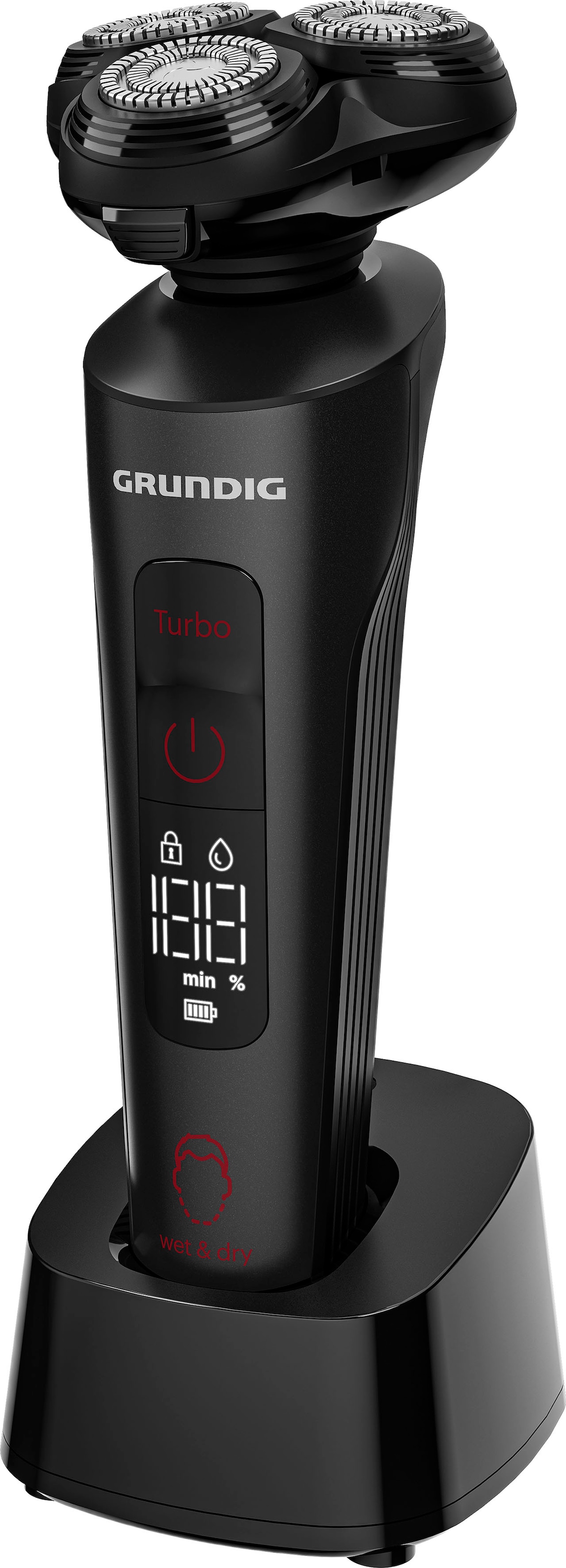 Grundig Elektrorasierer »Herrenrasierer ProClub MS 9130«, 2 St. Aufsätze, Langhaartrimmer