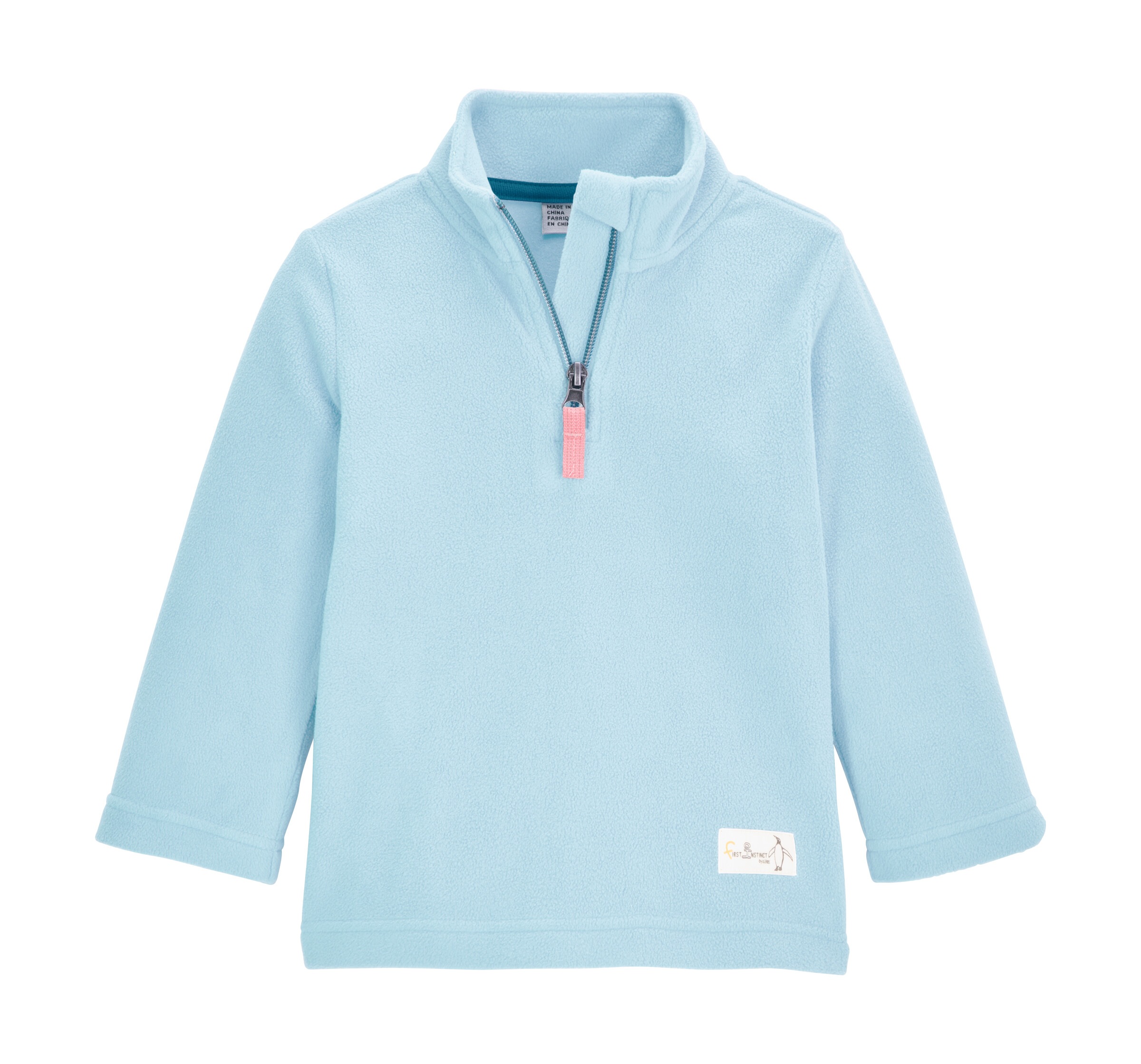 first instinct by killtec Fleecepullover »FISW 30 MNS FLC SHRT«, Fleeceshirt mit Kinnschutz, reflektierenden Details und Namensetikett