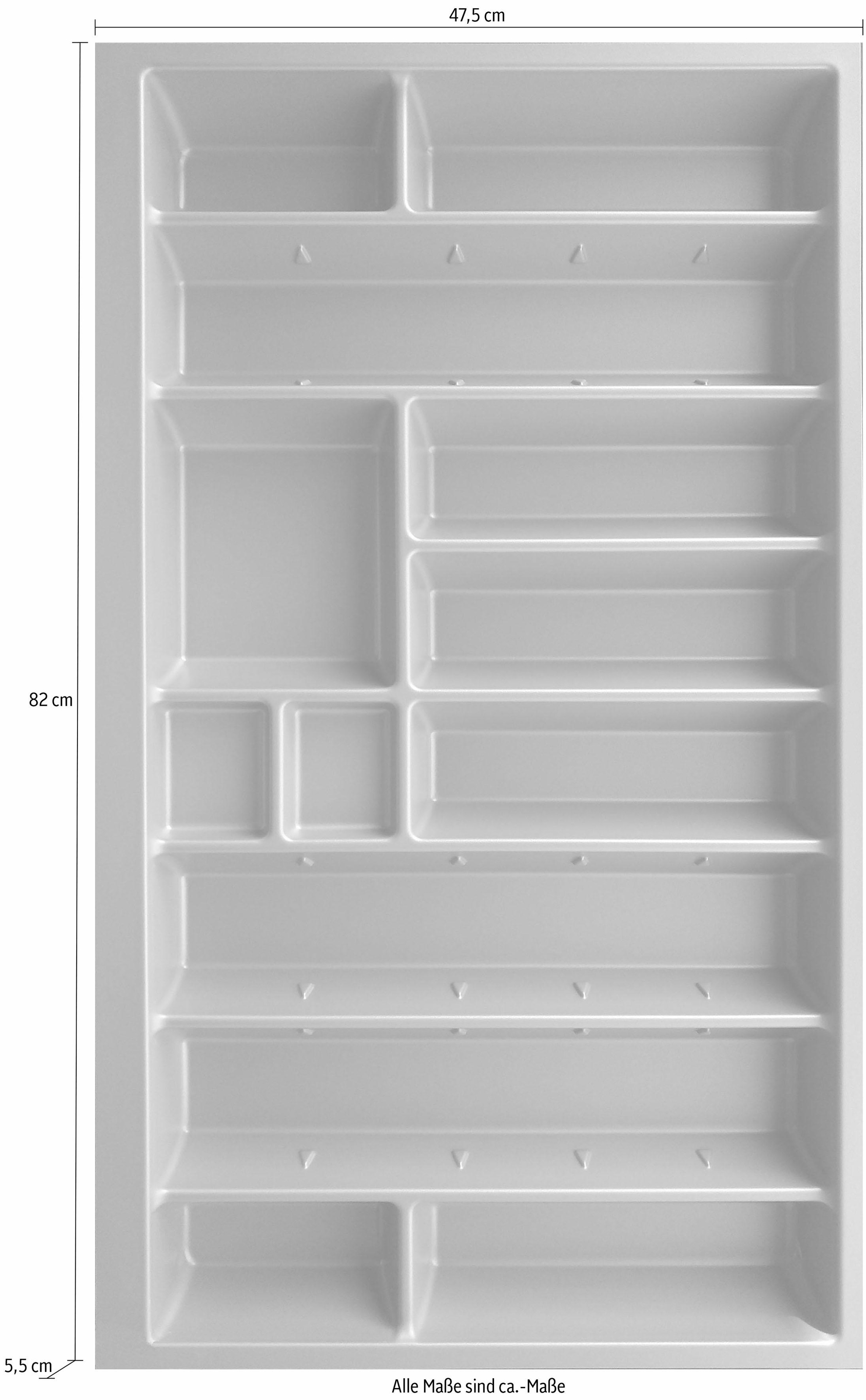 KOCHSTATION Besteckeinsatz "Cara" 90 cm breit, für Schubkästen der Serien Tokio, Cara, Elga, Tara, Avio