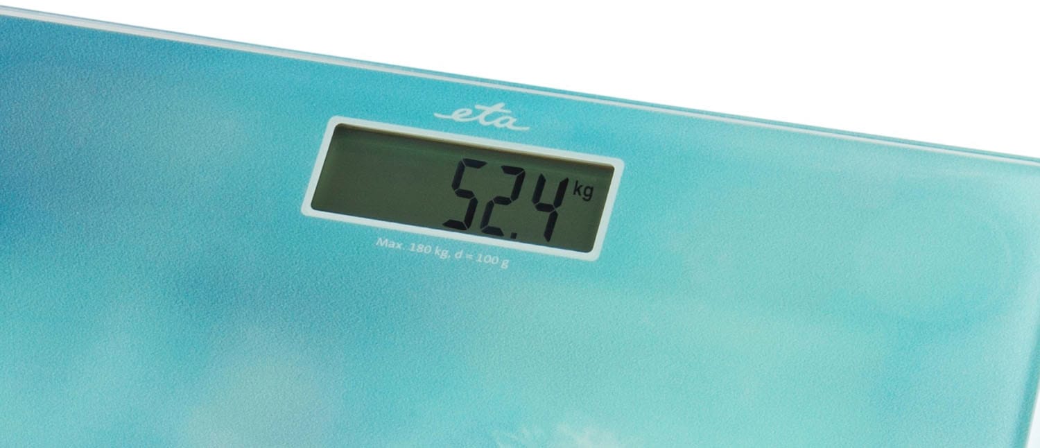 eta Personenwaage »Breeze«, Grosses LCD-Display, bis zu 180 kg / 396 lb