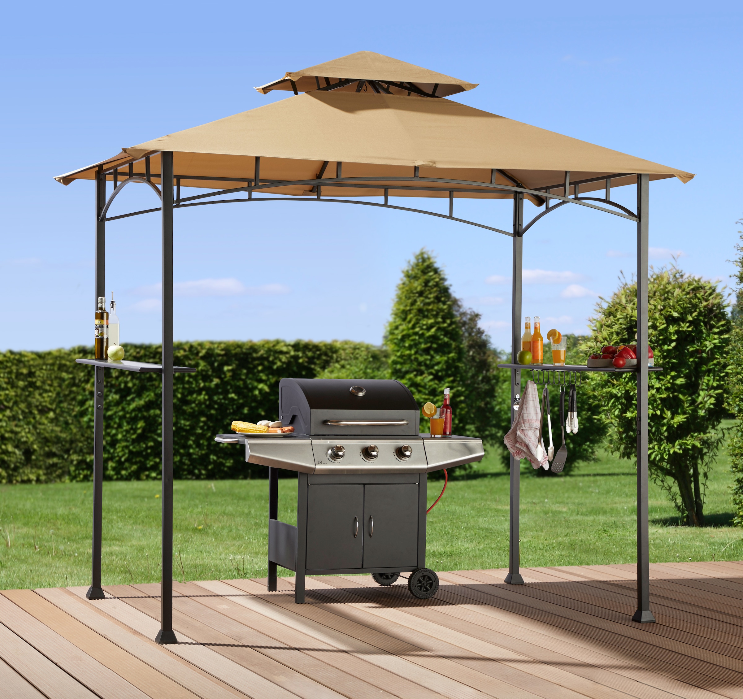 KONIFERA Pavillon-Ersatzdach »Grillpavillon«, BxT: 150x240 cm
