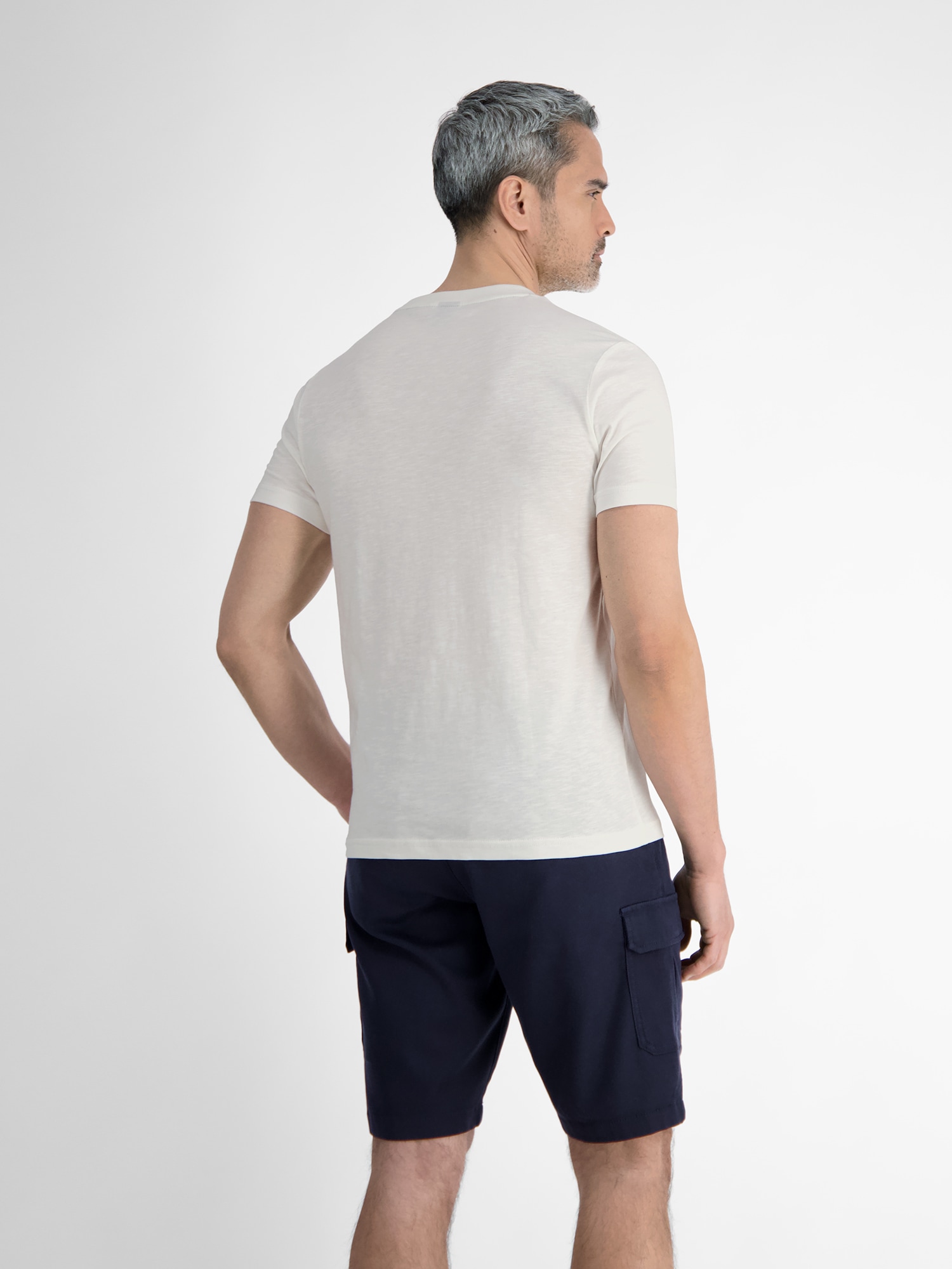 LERROS T-Shirt »LERROS Herren T-Shirt mit sommerlichem Brustprint«