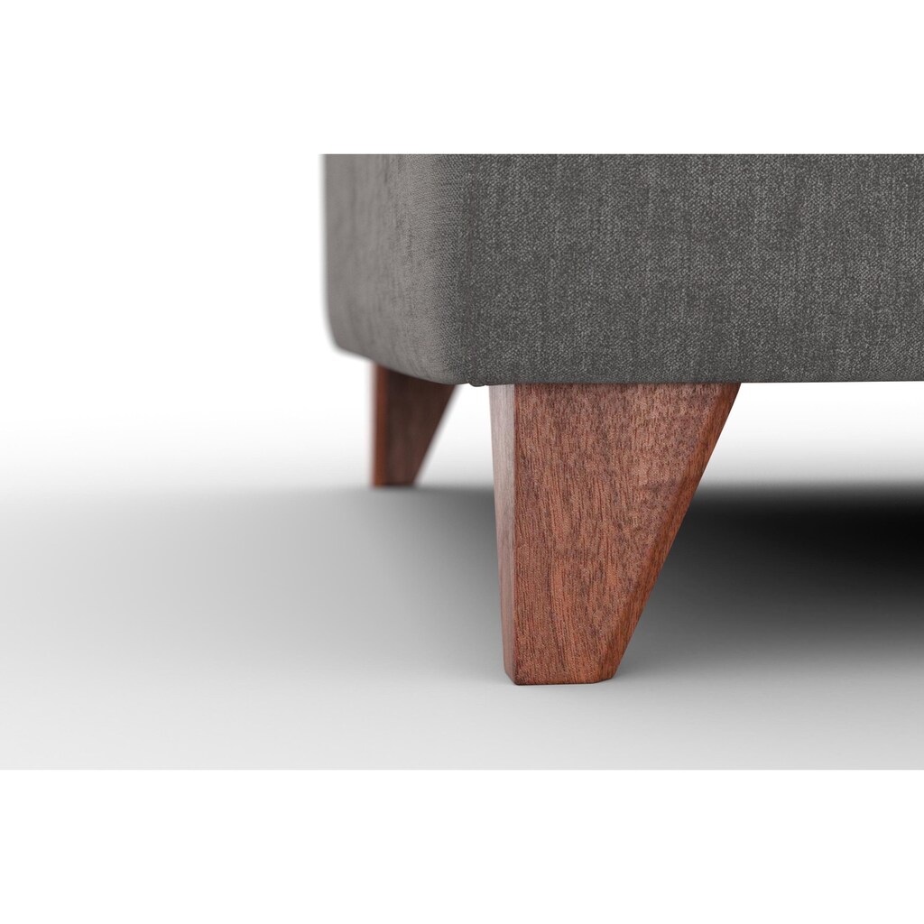 machalke® 3-Sitzer »diego«, mit weichen Armlehnen, Füsse wengefarben, Breite 225 cm
