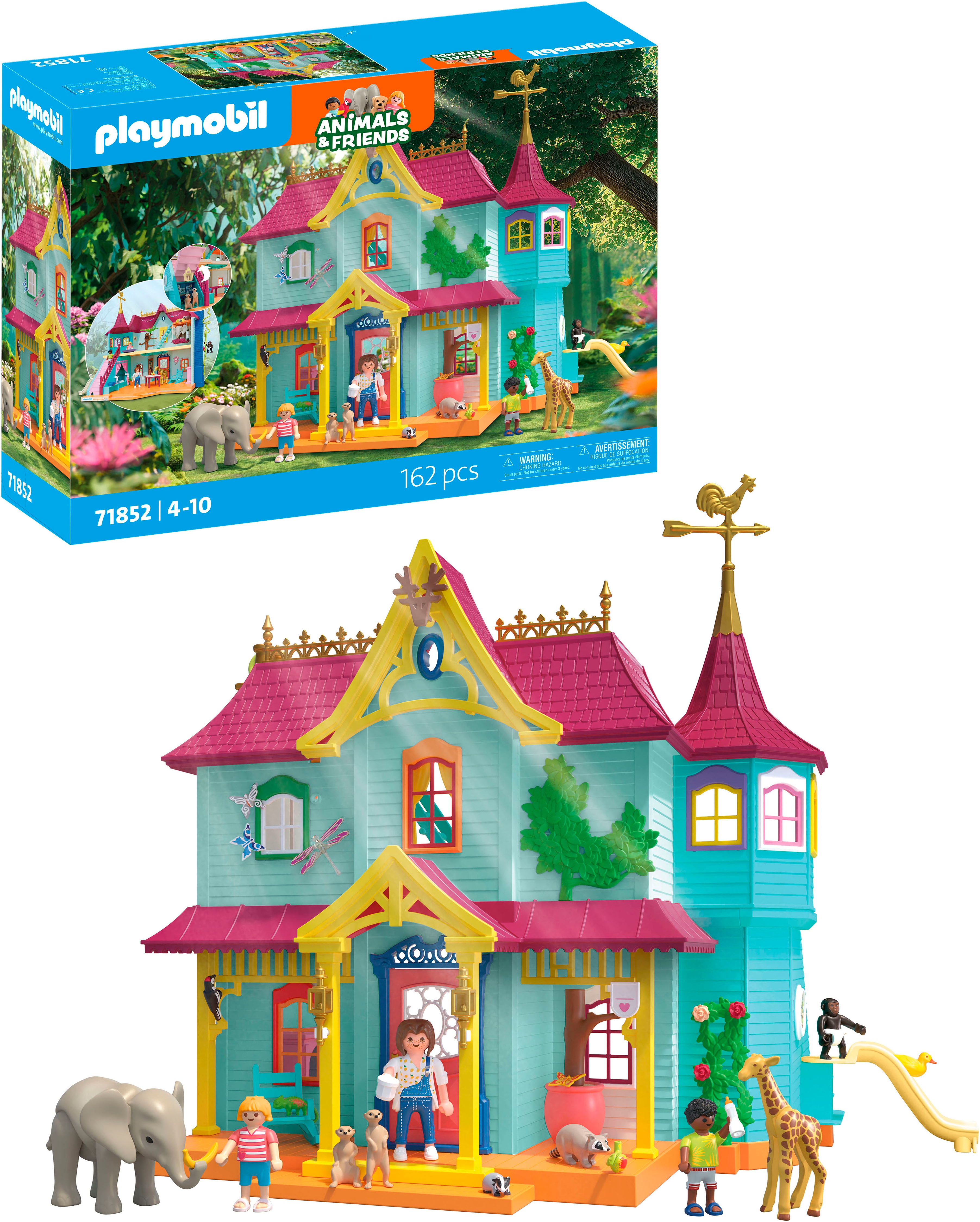 Playmobil Konstruktions-Spielset "Kunterbunte Tiervilla (71852), Animals & Friends" Made in Germany