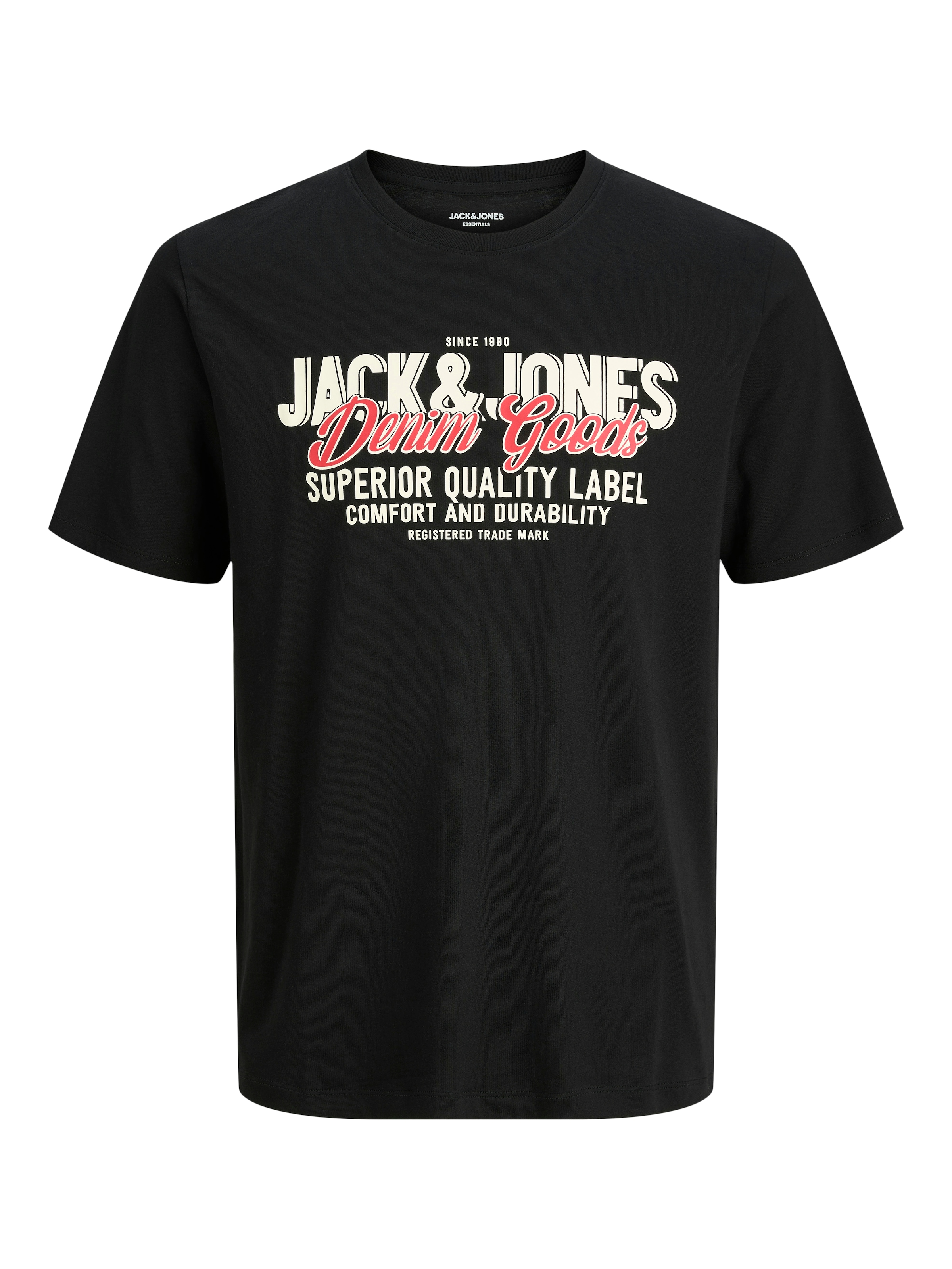 Jack & Jones Rundhalsshirt »JJELOGO TEE SS O-NECK 2 COL AW25 SN«