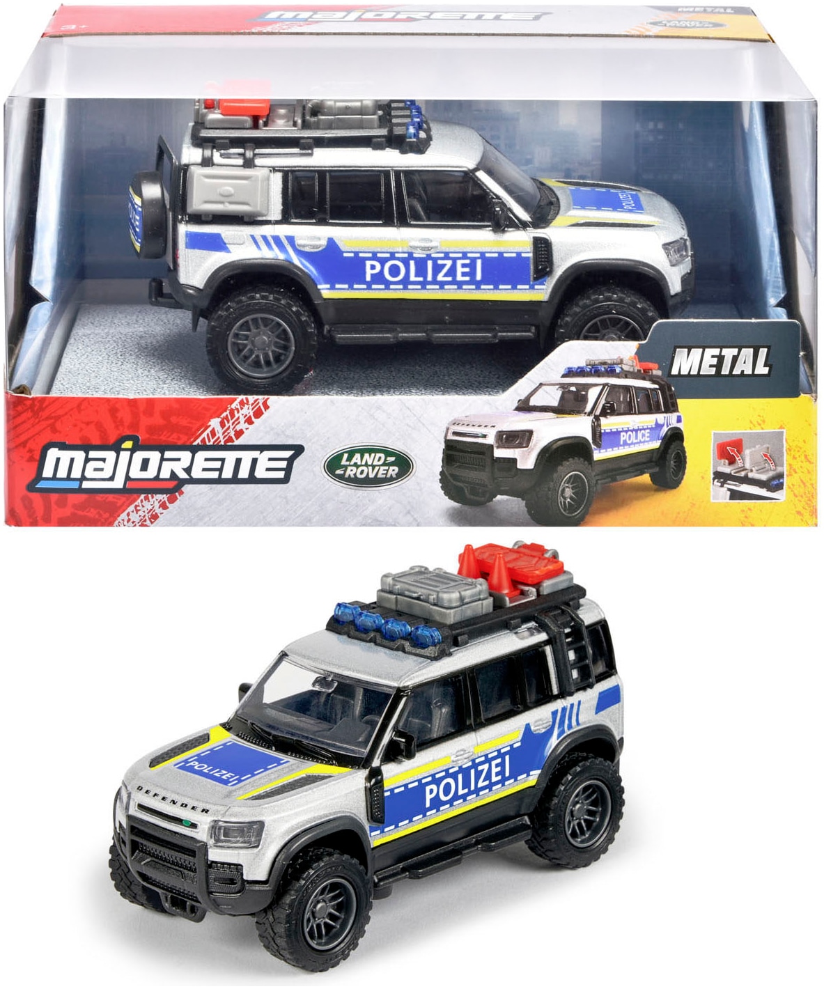 majORETTE Spielzeug-Auto "Land Rover Defender 90 Police"