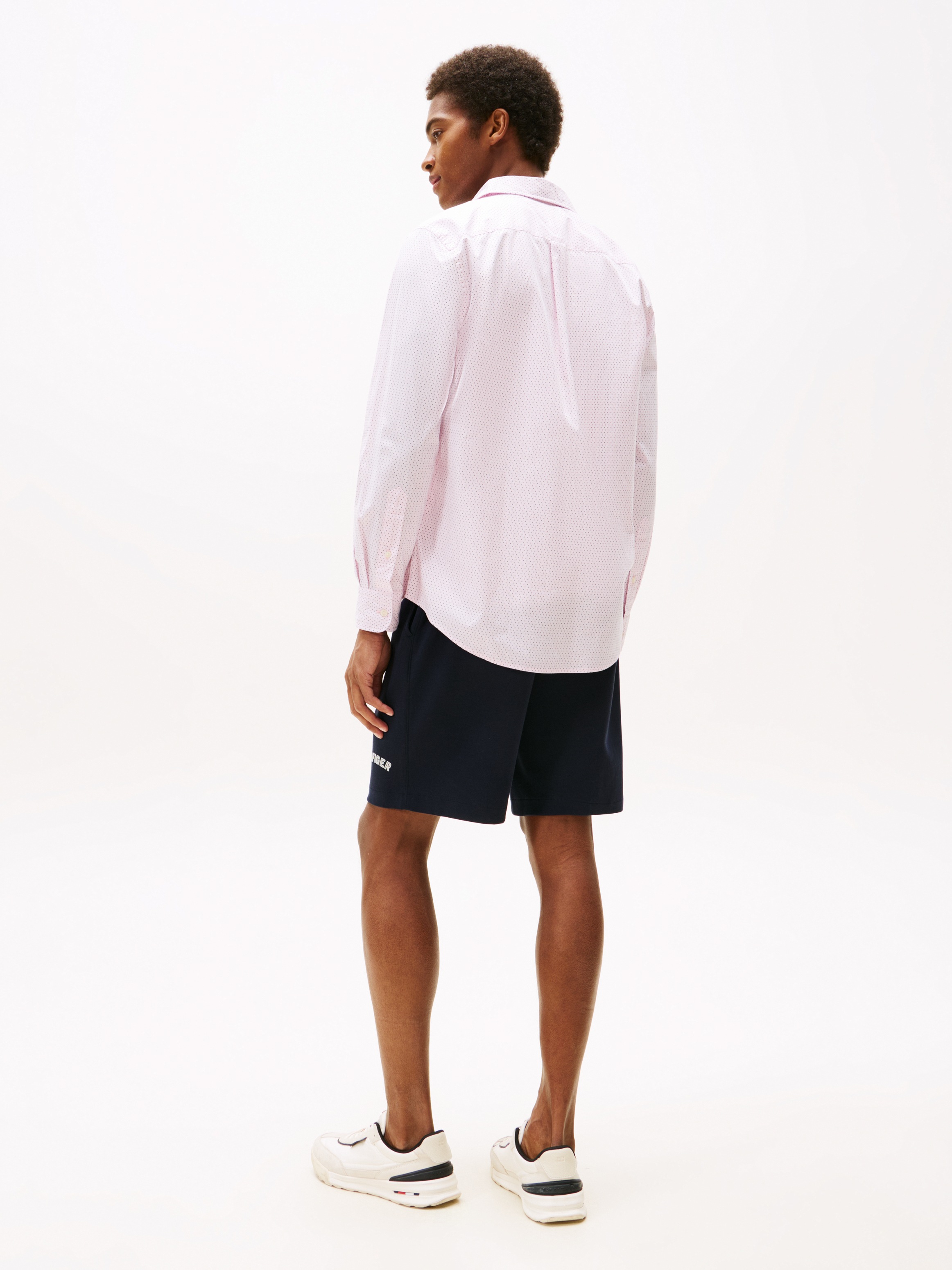 Tommy Hilfiger Langarmhemd »FLEX POPLIN MINI PRINT RF SHIRT«, regular fit, Kentkragen
