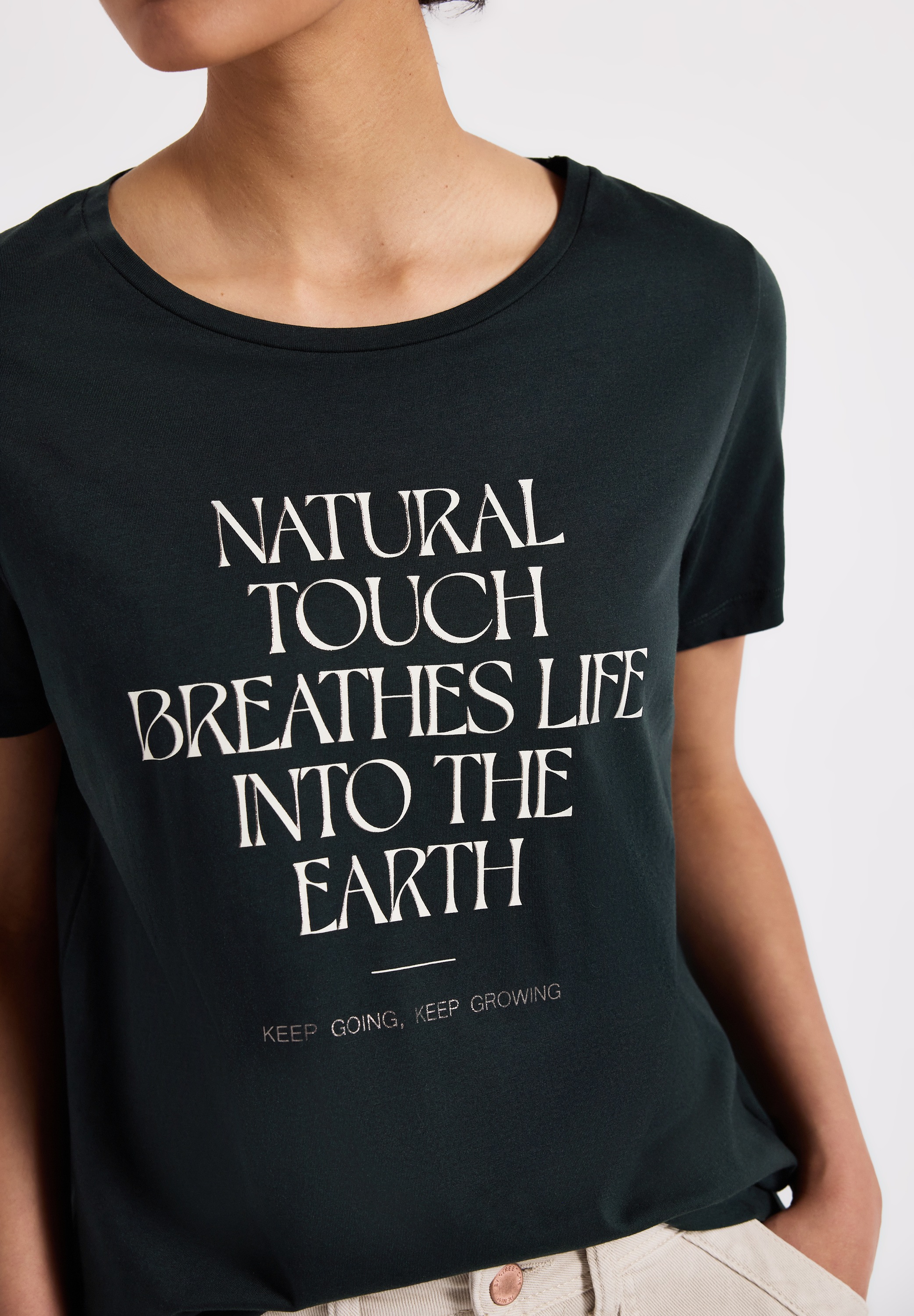 STREET ONE T-Shirt, mit Wording Artwork