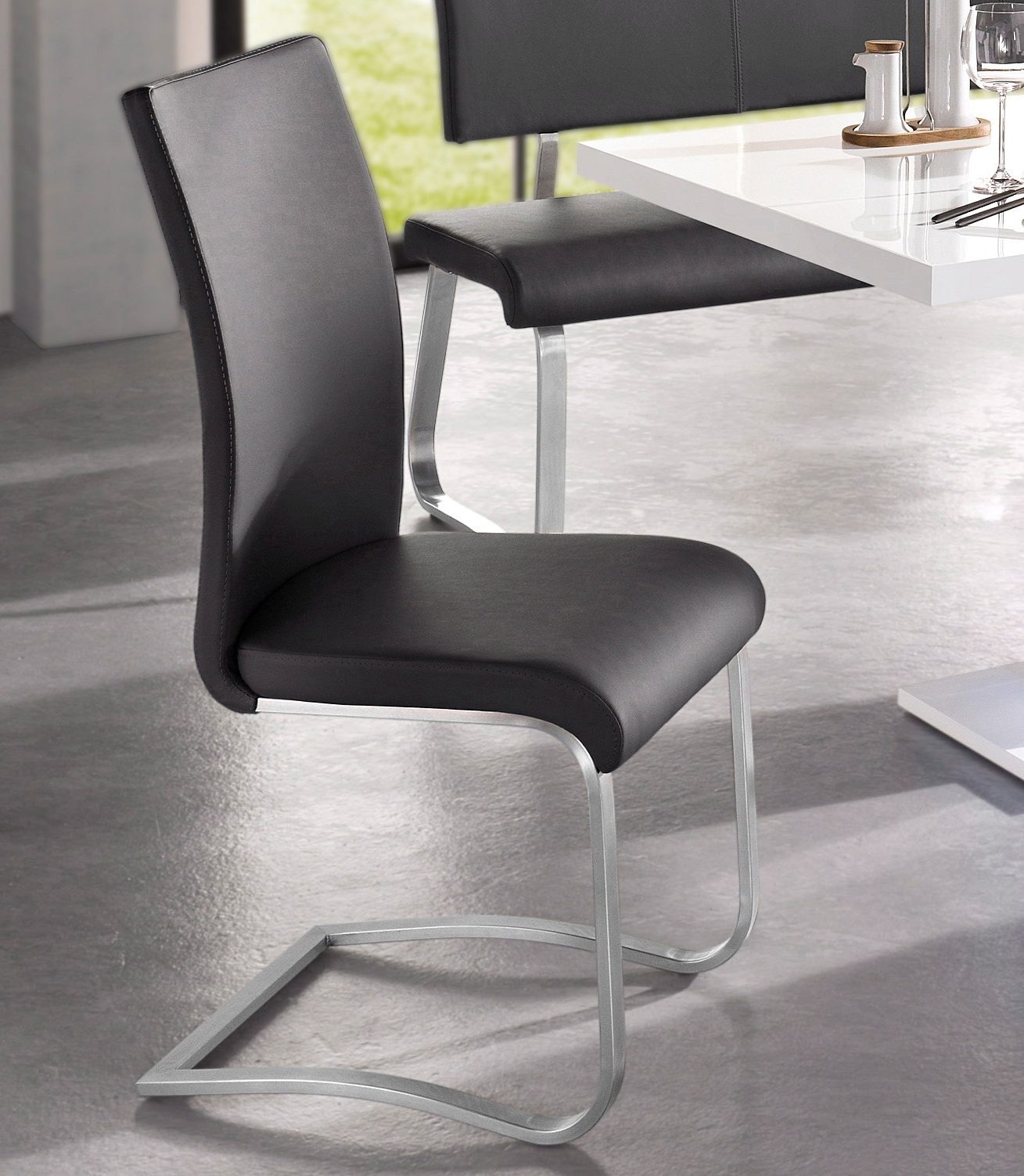 MCA furniture Freischwinger »Arco«, bis Jelmoli-Versand (Set), 6 St., | online belastbar Stuhl shoppen 130 6er-Set, Kg 4er-, Kunstleder, 2er