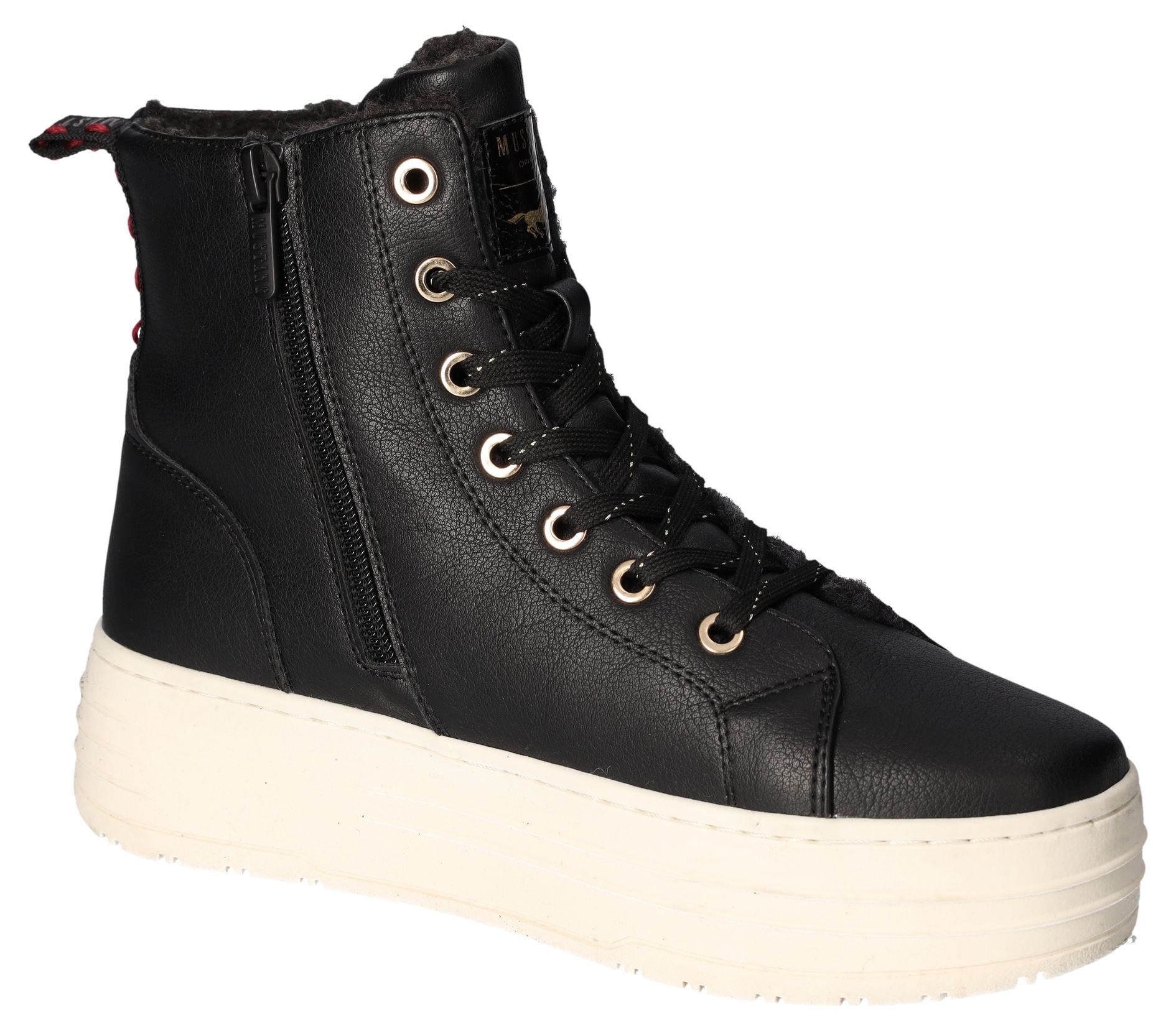 Mustang Shoes Winterboots, Plateauboots, Stiefelette, High top Sneaker mit Innenreissverschluss