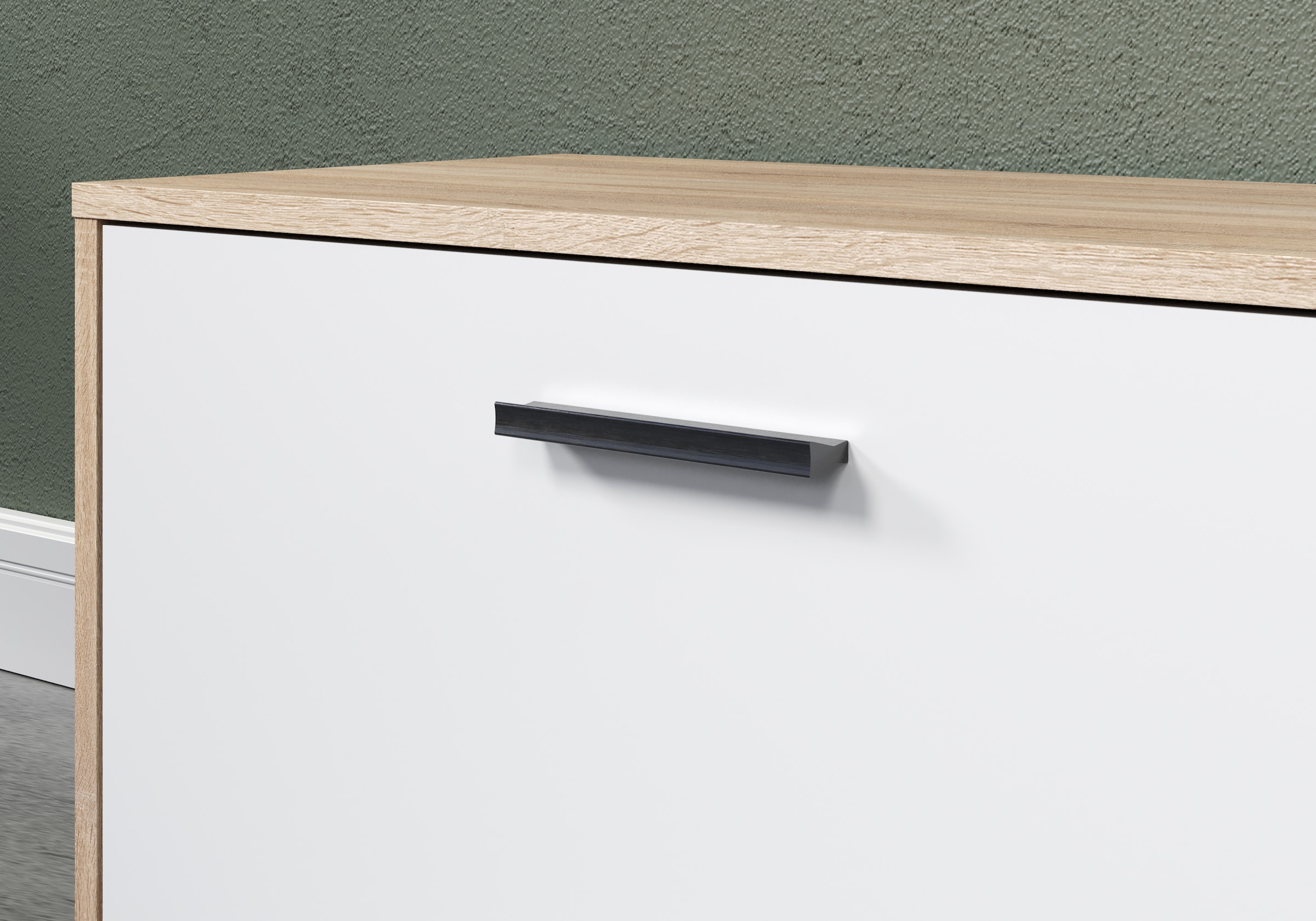 INOSIGN Wohnwand »Valetta«, (Komplett-Set, 4 St.), inkl. Lowboard, Hängeschrank, Wandboard und Highboard