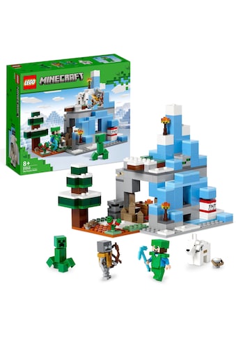 Konstruktionsspielsteine »Die Vereisten Gipfel (21243), LEGO® Minecraft«, (304 St.)