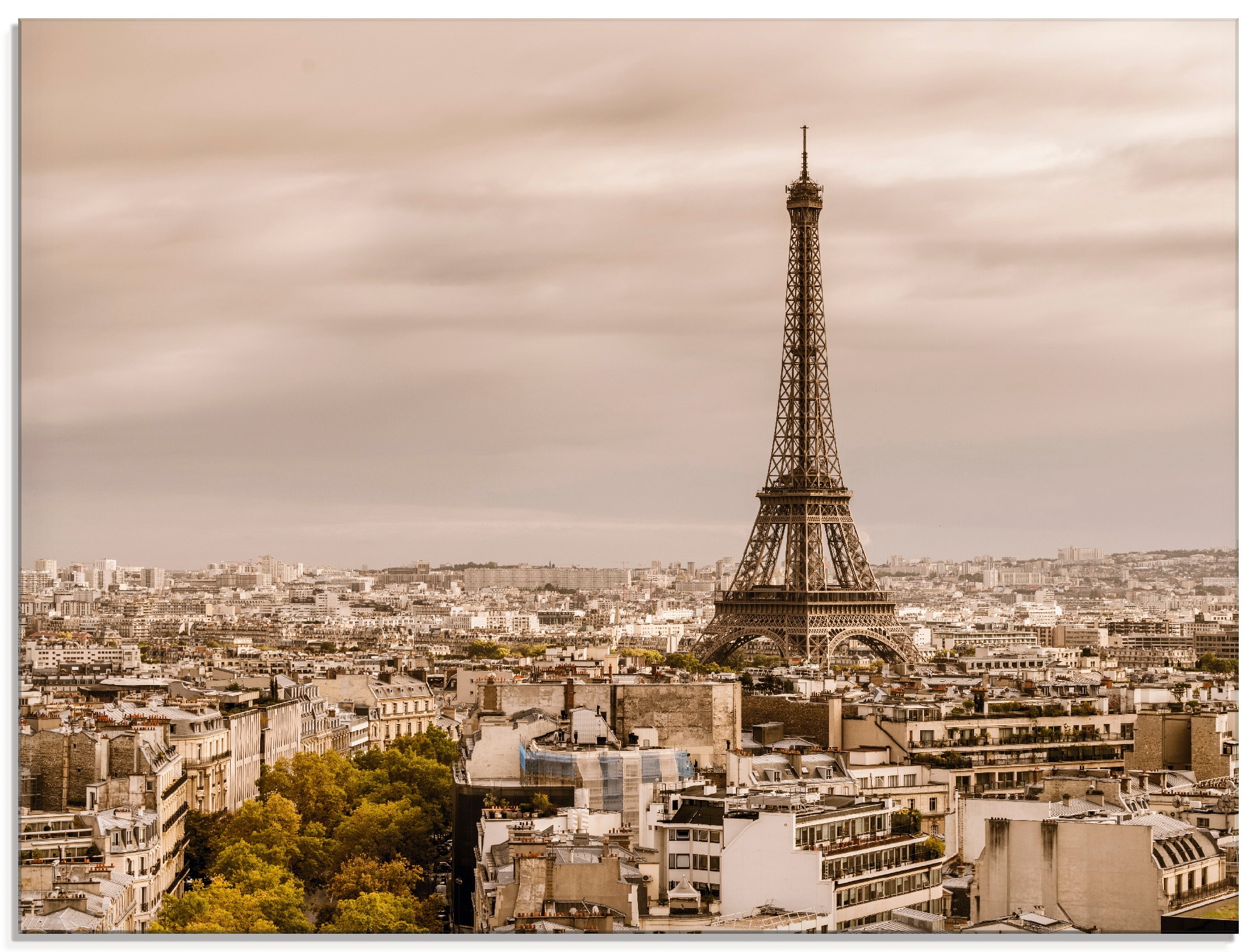 Artland Glasbild »Paris Eiffelturm I«, Frankreich, (1 St.), in verschiedenen Grössen