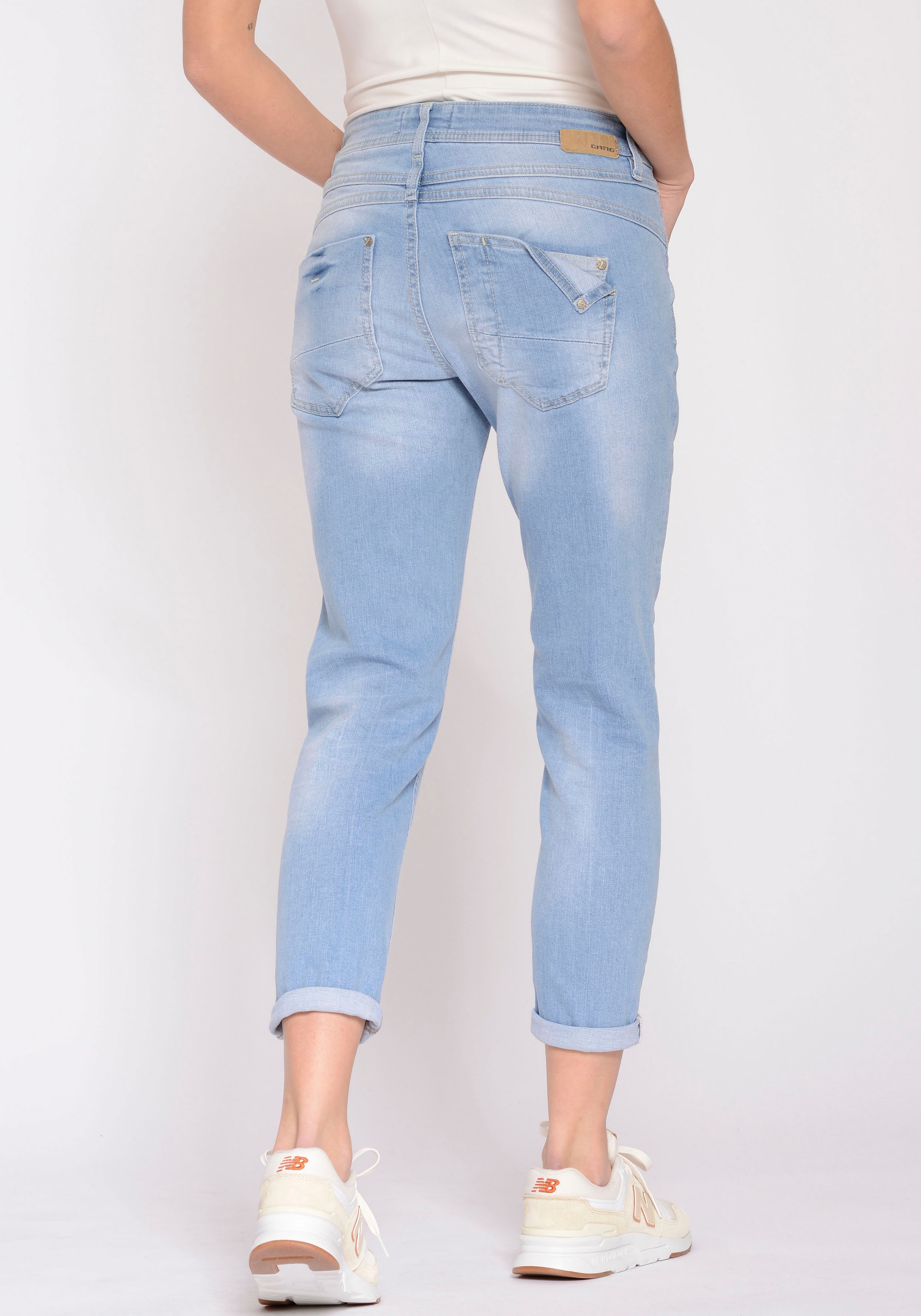 GANG Relax-fit-Jeans »94AMELIE CROPPED«, mit Abriebeffekten