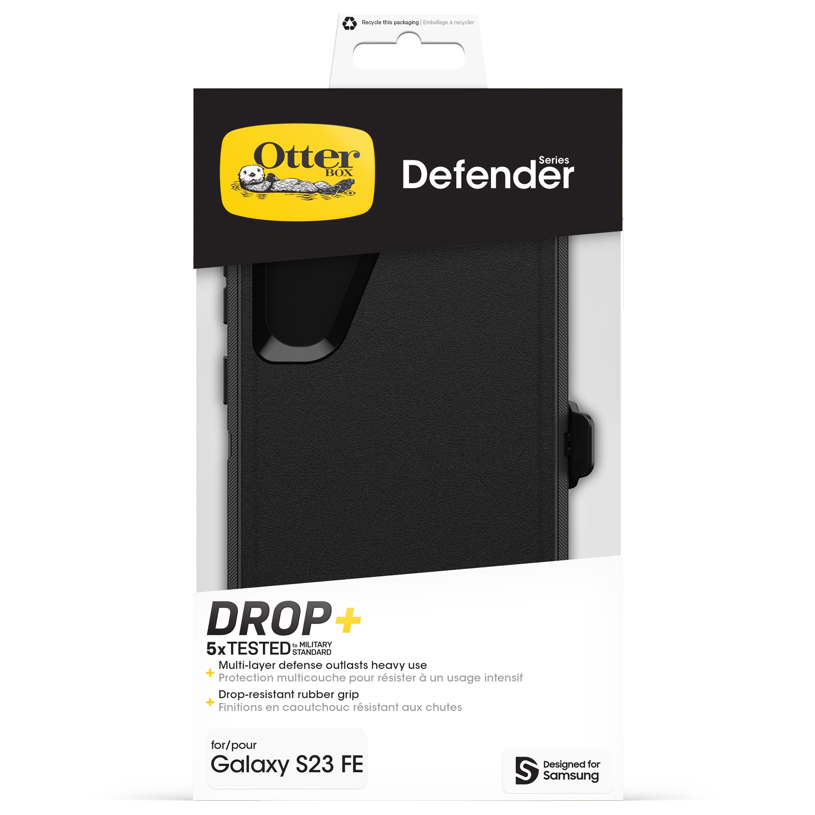 Otterbox Handyhülle »Defender«, für Samsung Galaxy S23 FE, integrierter Ständer, stabil, stosssicher
