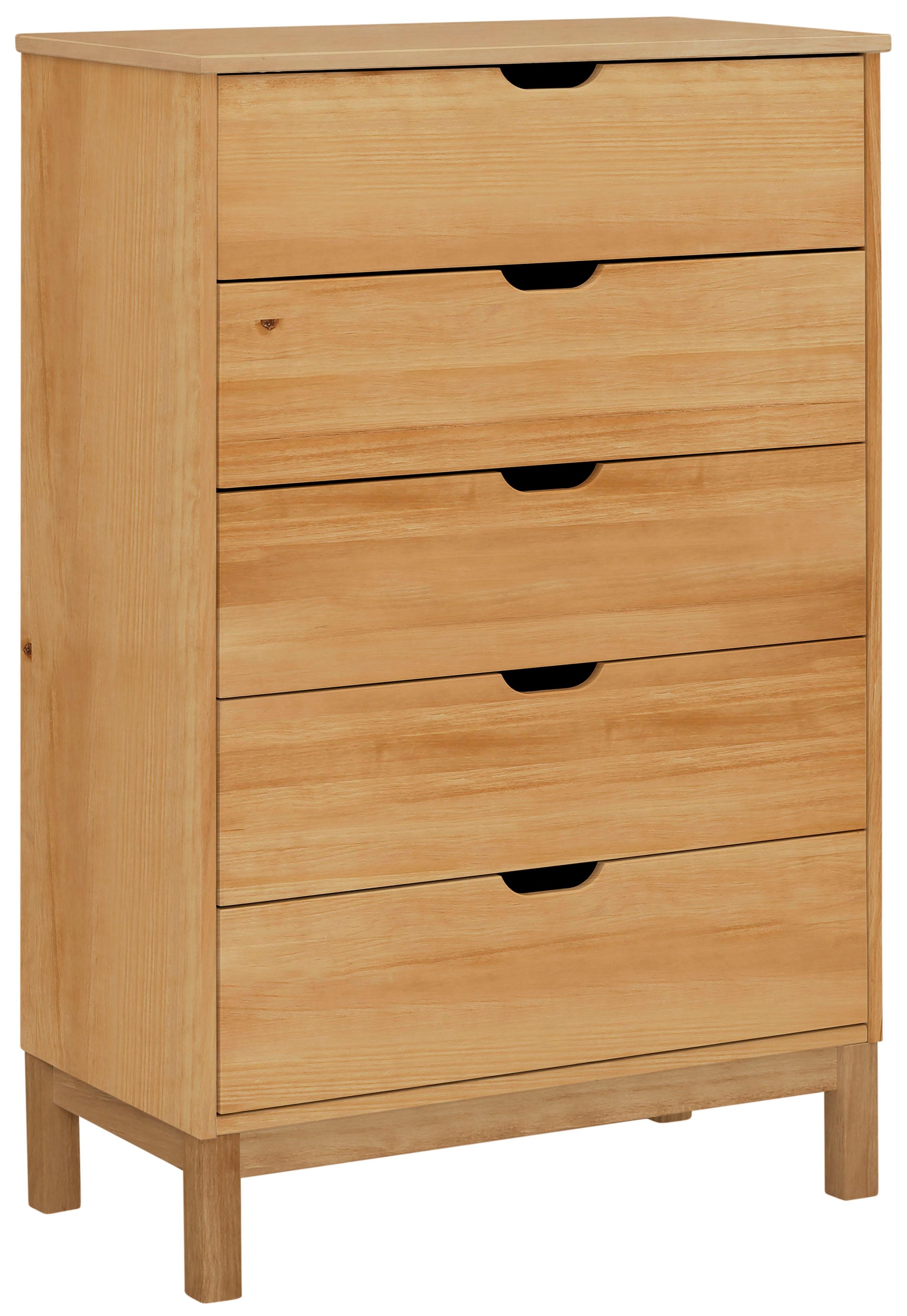 Home affaire Kommode »Post«, massives Kiefernholz, mit vielen Stauraummöglichkeiten, Breite 76 cm