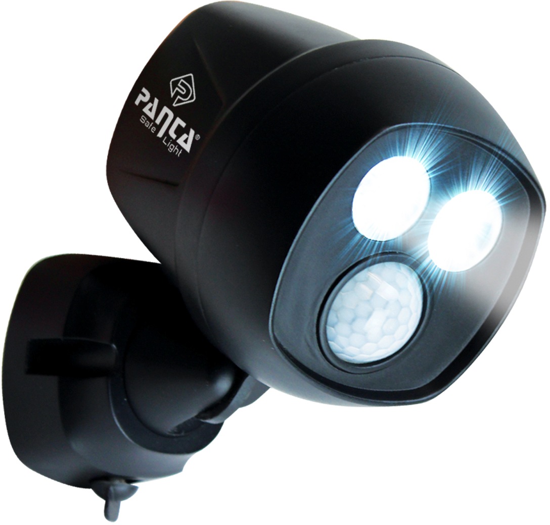 MediaShop Aussen-Wandleuchte »Panta Safe Light« LED-Board 1 Stk. Kaltweiss 360 Grad drehbar, wetterbeständig, extrem Hell, Bewegungssensor