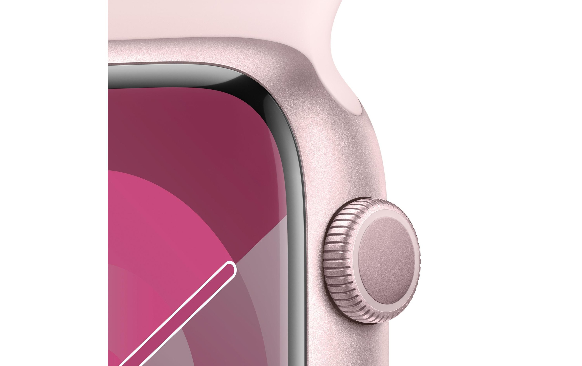 Apple Smartwatch »Series 9, GPS, Aluminium-Gehäuse mit Sportarmband«, Watch OS 10, 64 GB