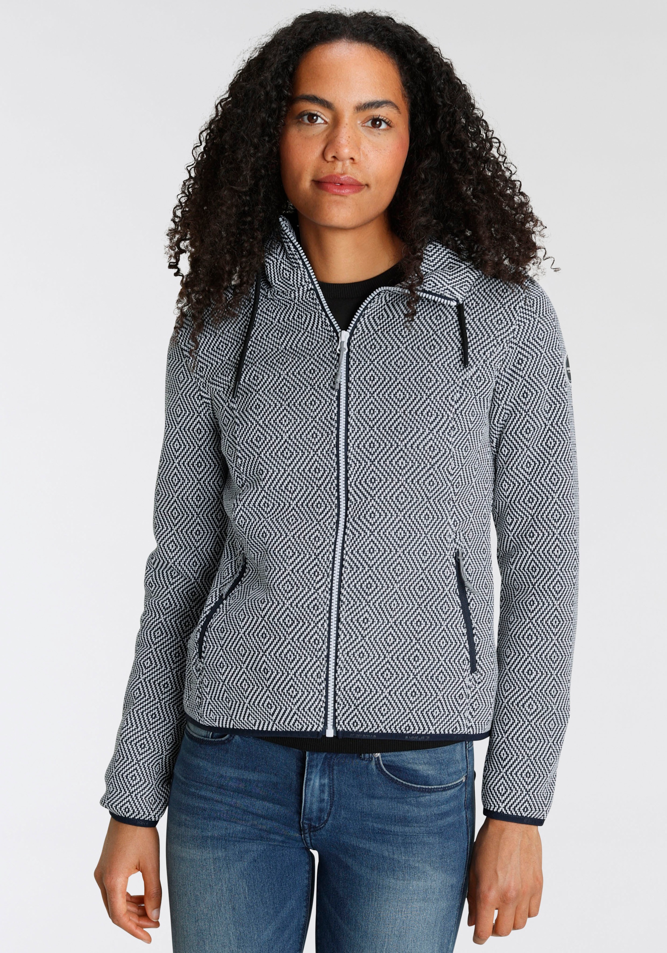 Icepeak Strickfleecejacke »D STRICKFLEECEJACKE ADRIAN«, mit Kapuze, Wärmend & schnell... kaufen