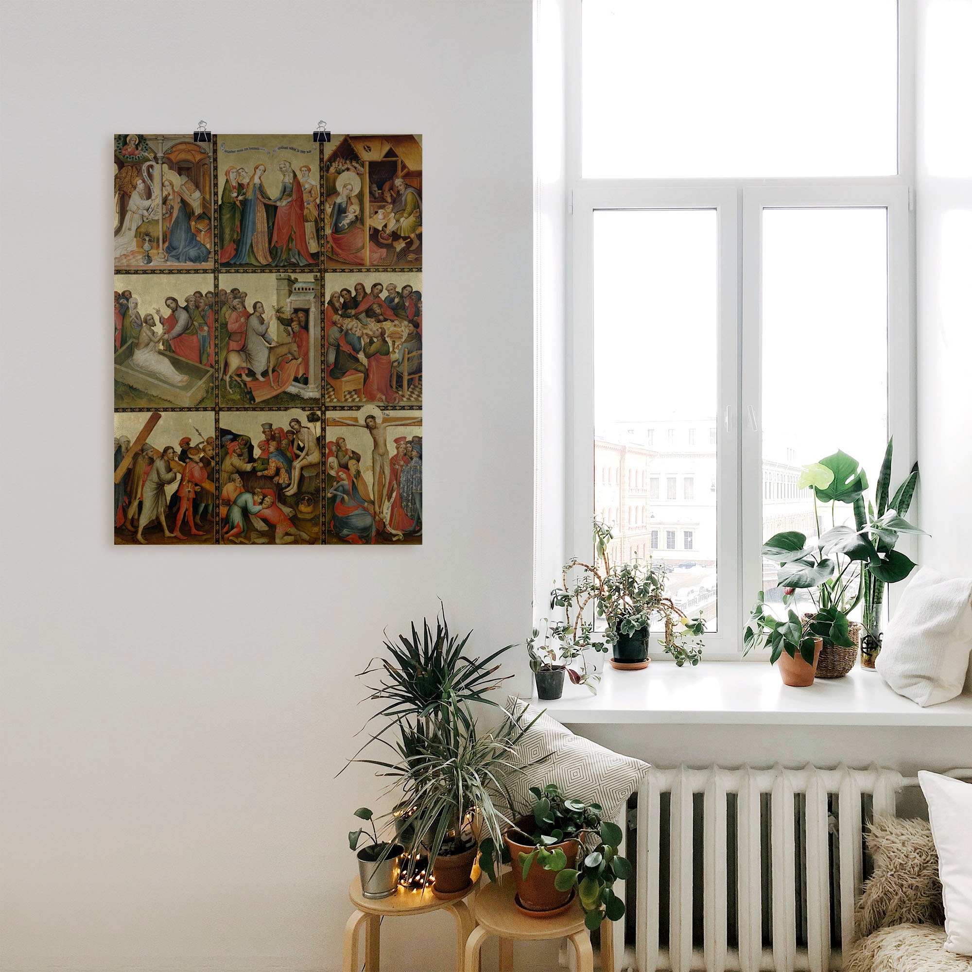 Artland Kunstdruck »Goldene Tafel. Aussenflügel II«, Religion, (1 St.), als Leinwandbild, Wandaufkleber oder Poster in versch. Grössen