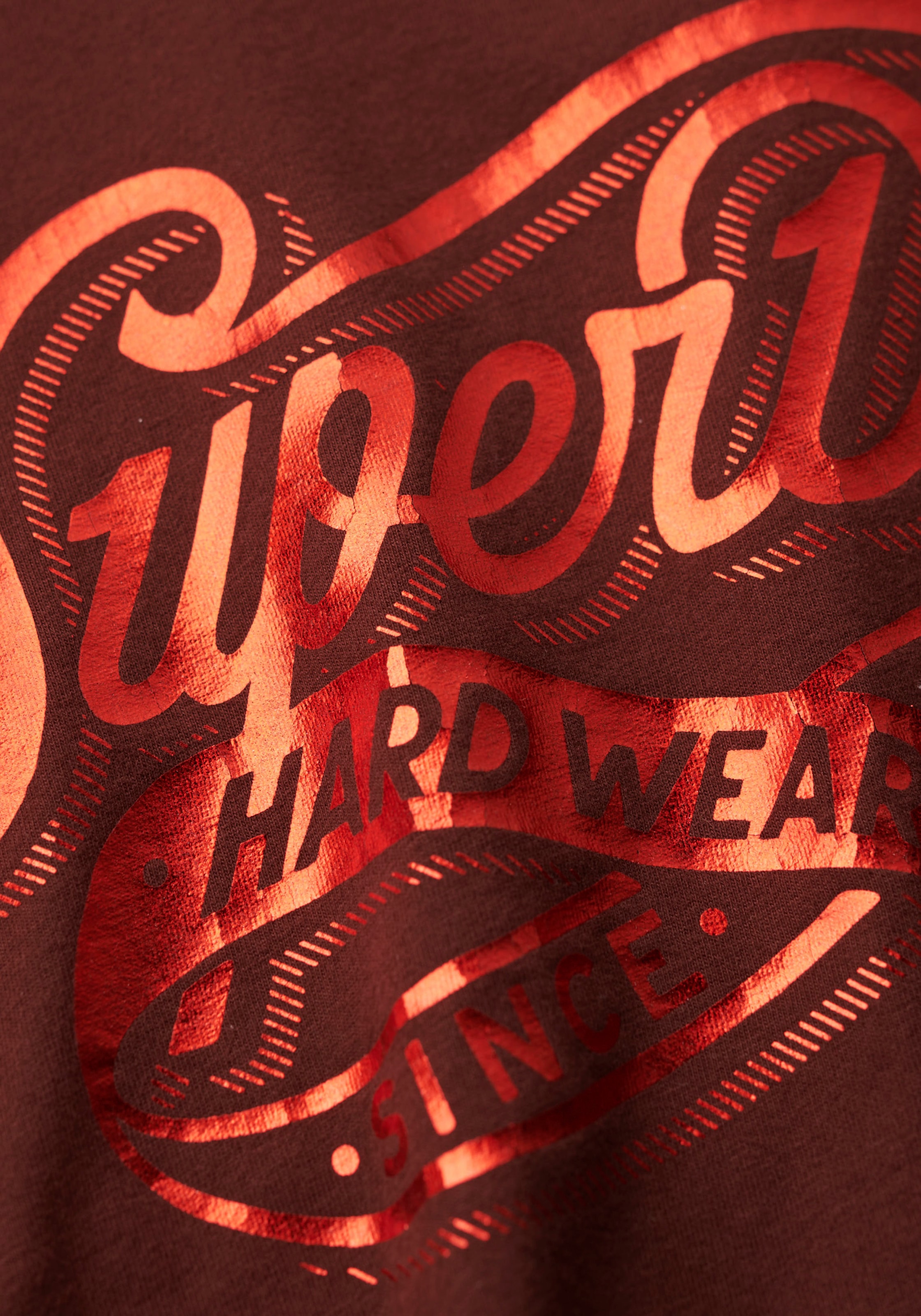 Superdry Print-Shirt »FOIL WORKWEAR FITTED TEE«