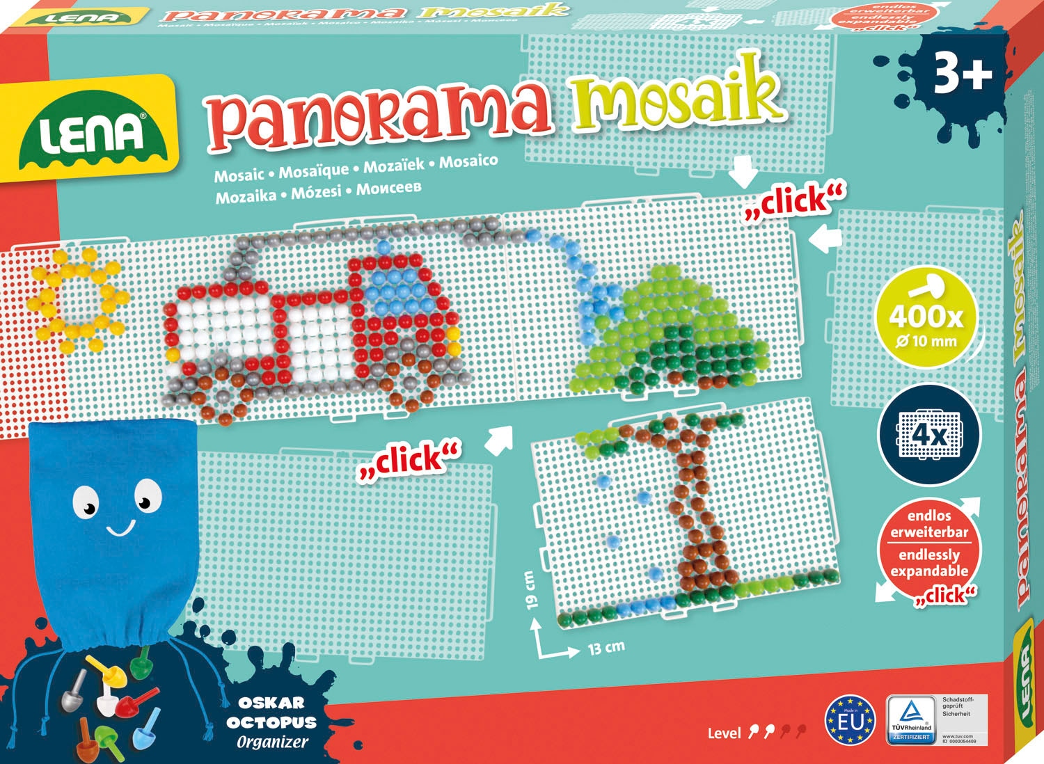 Lena® Kreativset »Mosaik Set Panorama XL color«, Made in Europe
