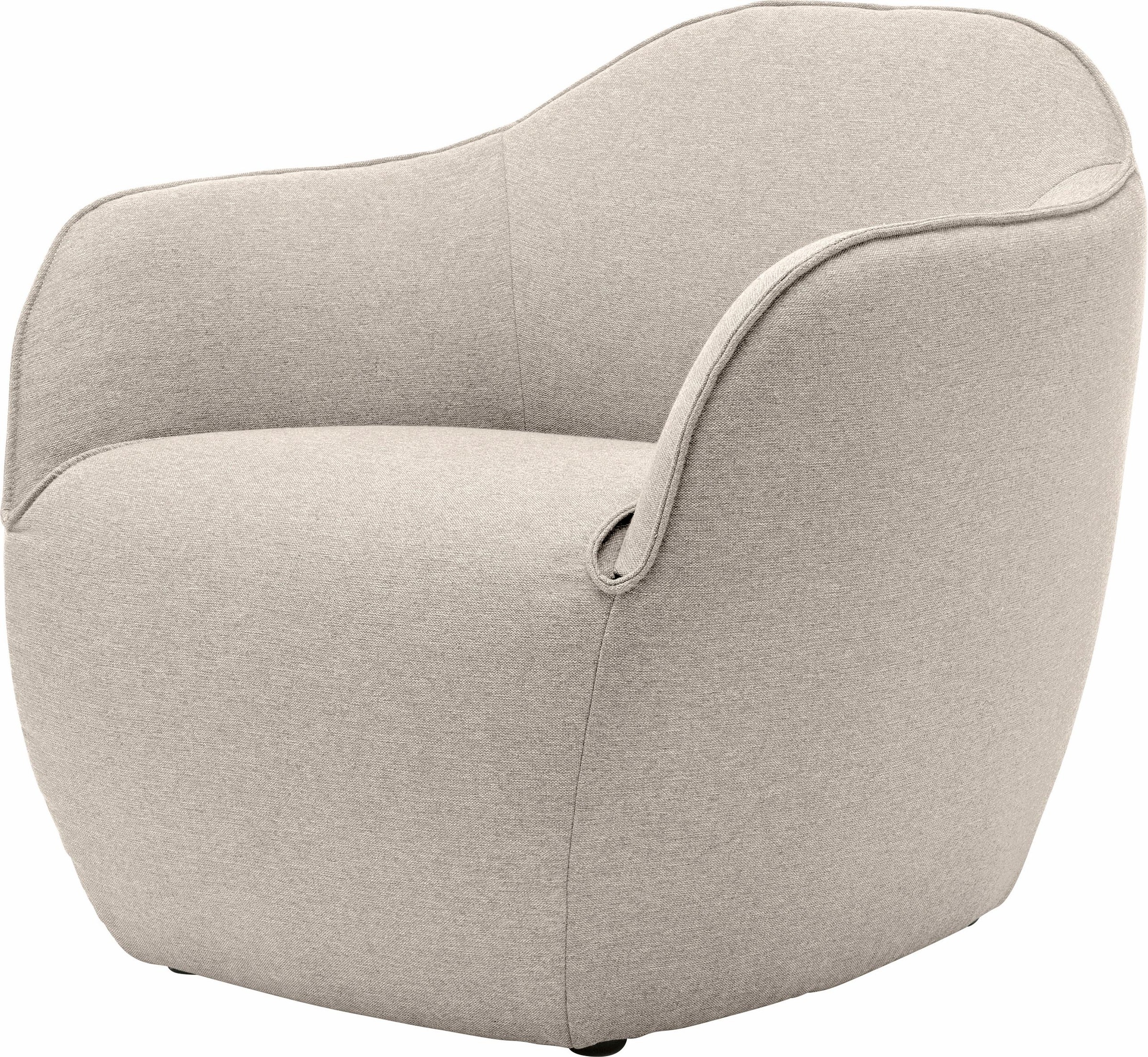 Creation BY ROLF BENZ Sessel "CR.480 Designsessel, Loungesessel, Breite 79cm" Wahlweise aus Leder oder Chenille