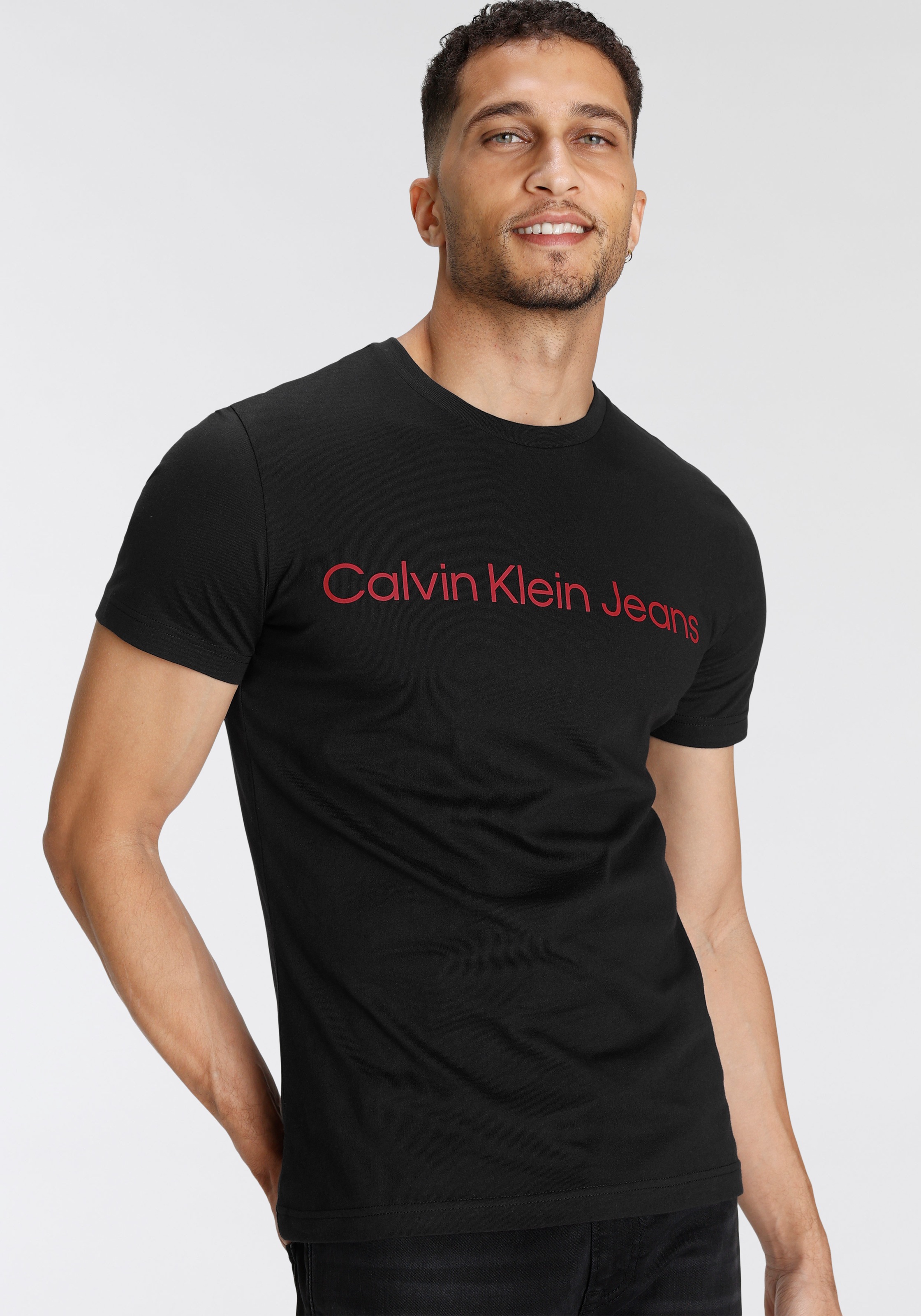 Calvin Klein Jeans T-Shirt »CORE INSTITUTIONAL LOGO SLIM TEE« mit logo-Schriftzug