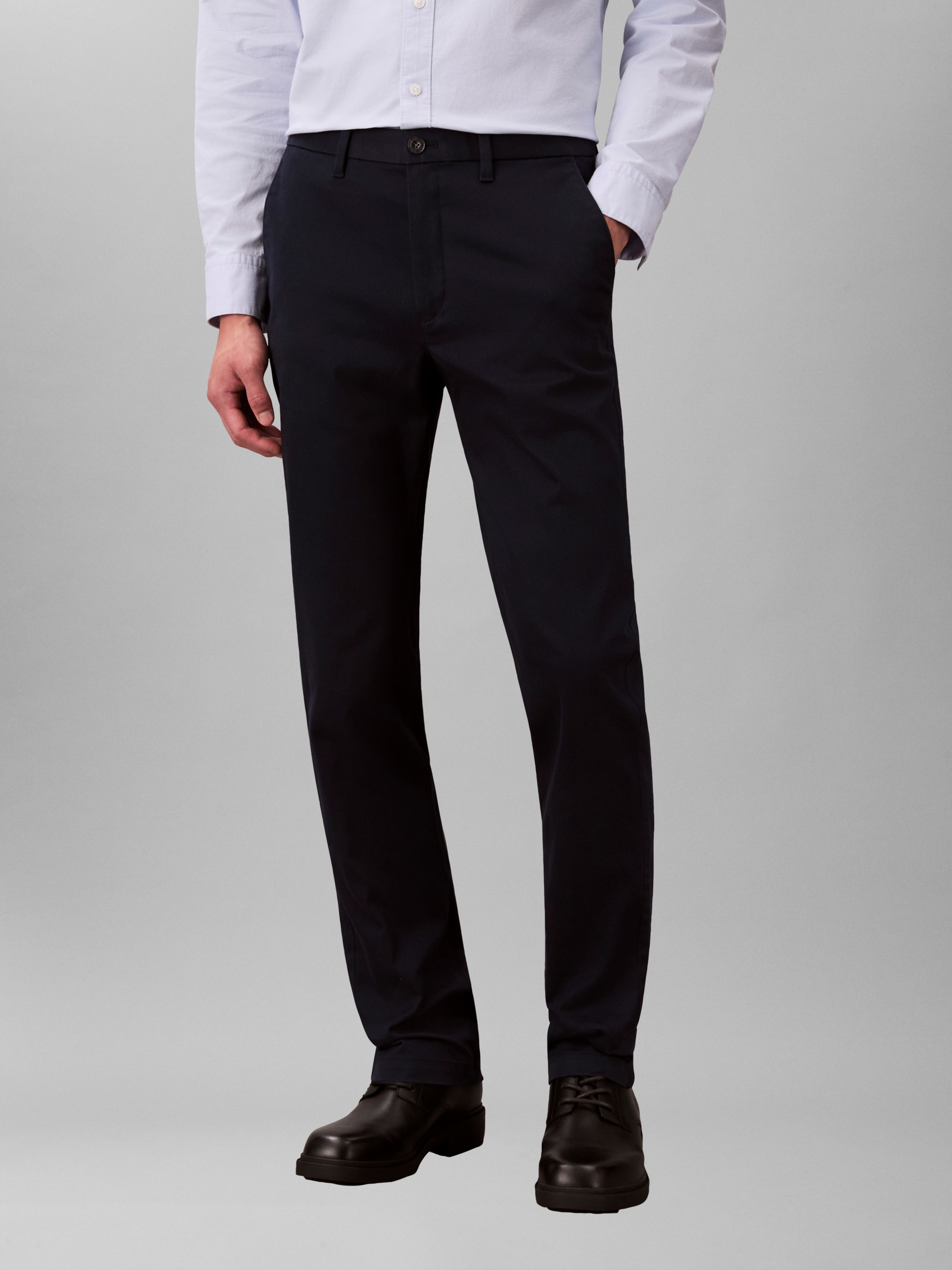 Calvin Klein Chinohose »SLM CTTN STRTCH CHN« Mit Gürtelschlaufen