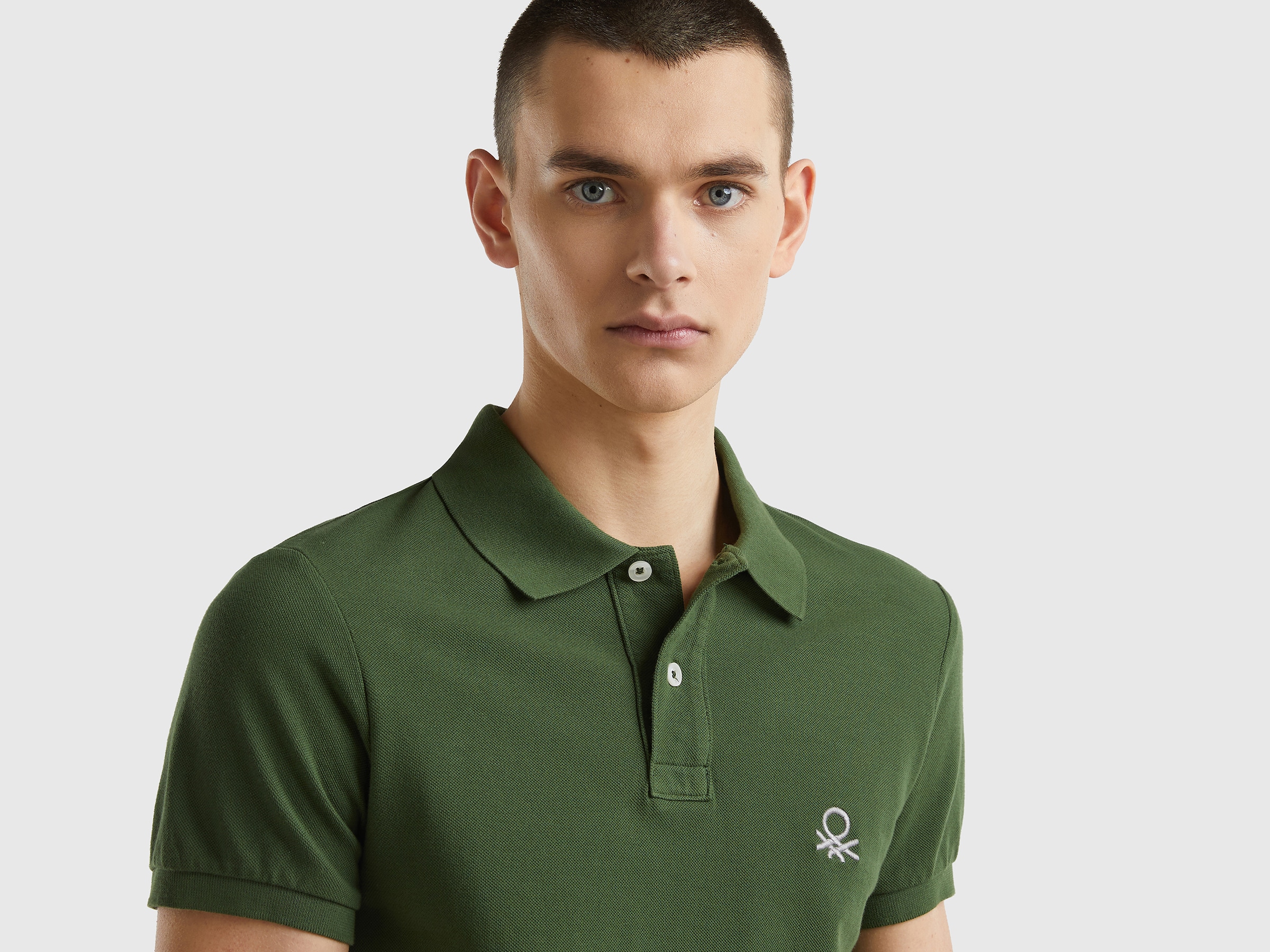 United Colors of Benetton Poloshirt, mit grossem Label-Badge