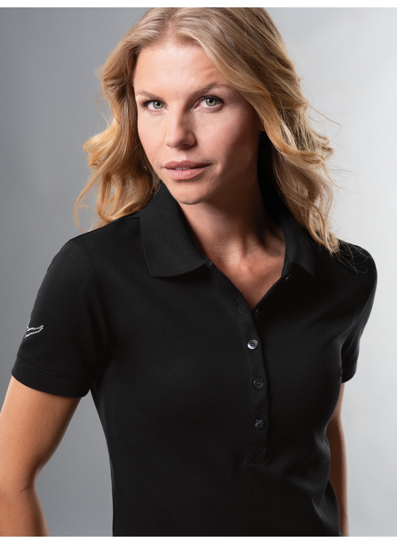 Trigema Poloshirt »TRIGEMA Poloshirt mit Kristallsteinen«