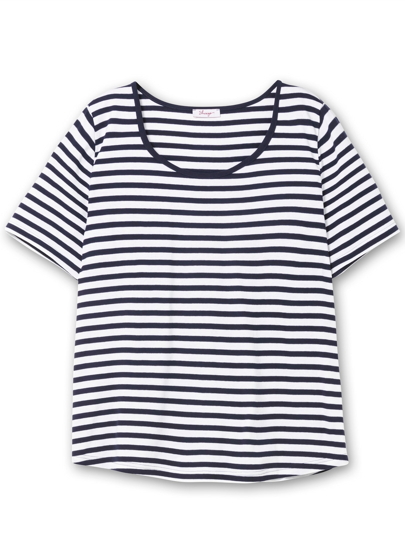 Sheego Kurzarmshirt »T-Shirt«, (1 tlg.)