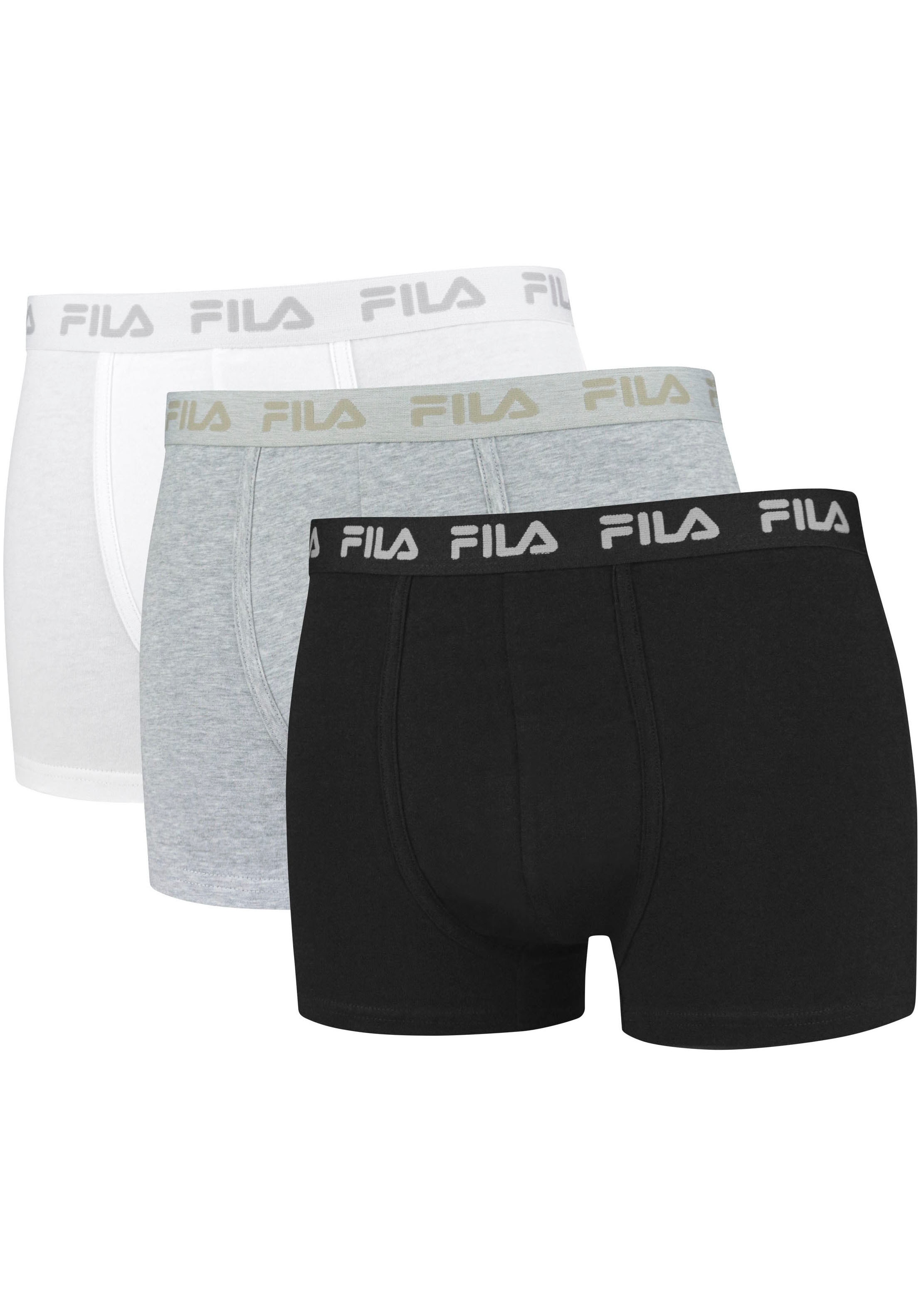 Fila Boxershorts, (3er Pack), FILA Schriftzug